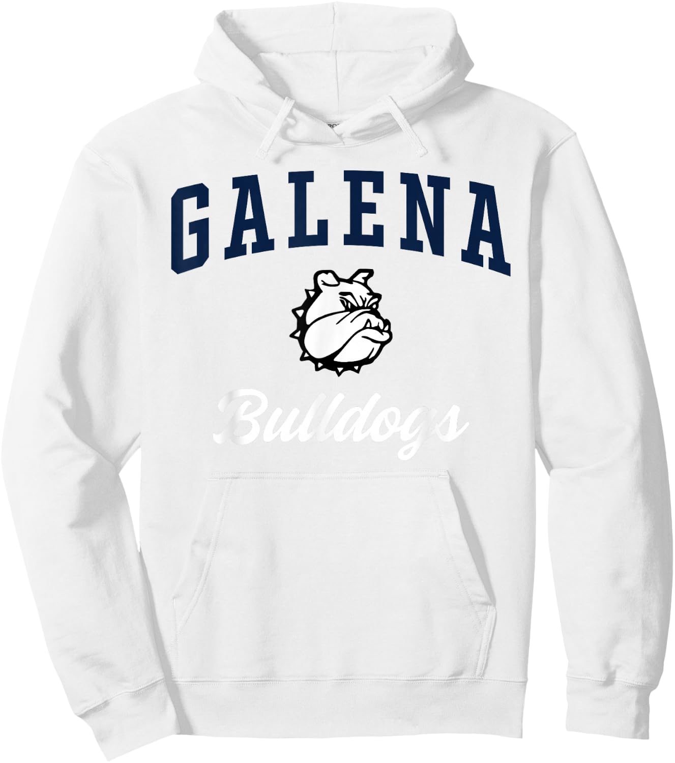 Galena High School Bulldogs Hoodie - Hoodie | White