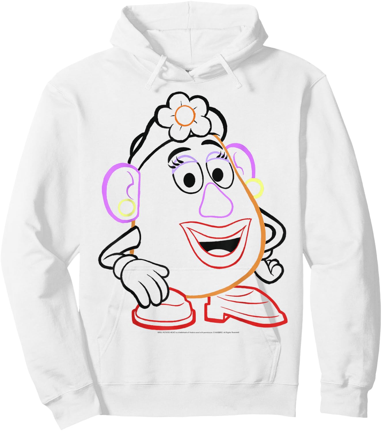 Disney Pixar Toy Story Mrs. Potato Head Line Art Hoodie - Hoodie | White