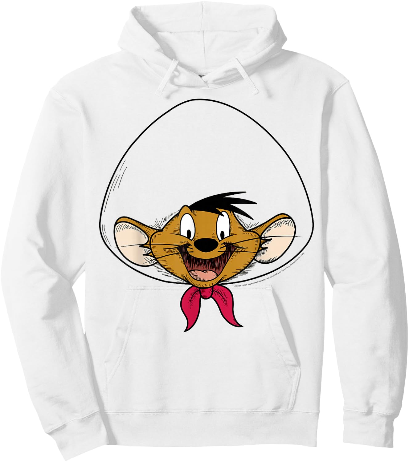 Looney Tunes Speedy Gonzales Big Face Hoodie - Hoodie | White