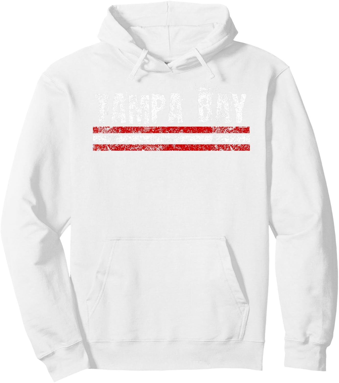 Tampa Bay Florida Retro Vintage Weathered Throwback Hoodie - Hoodie | White