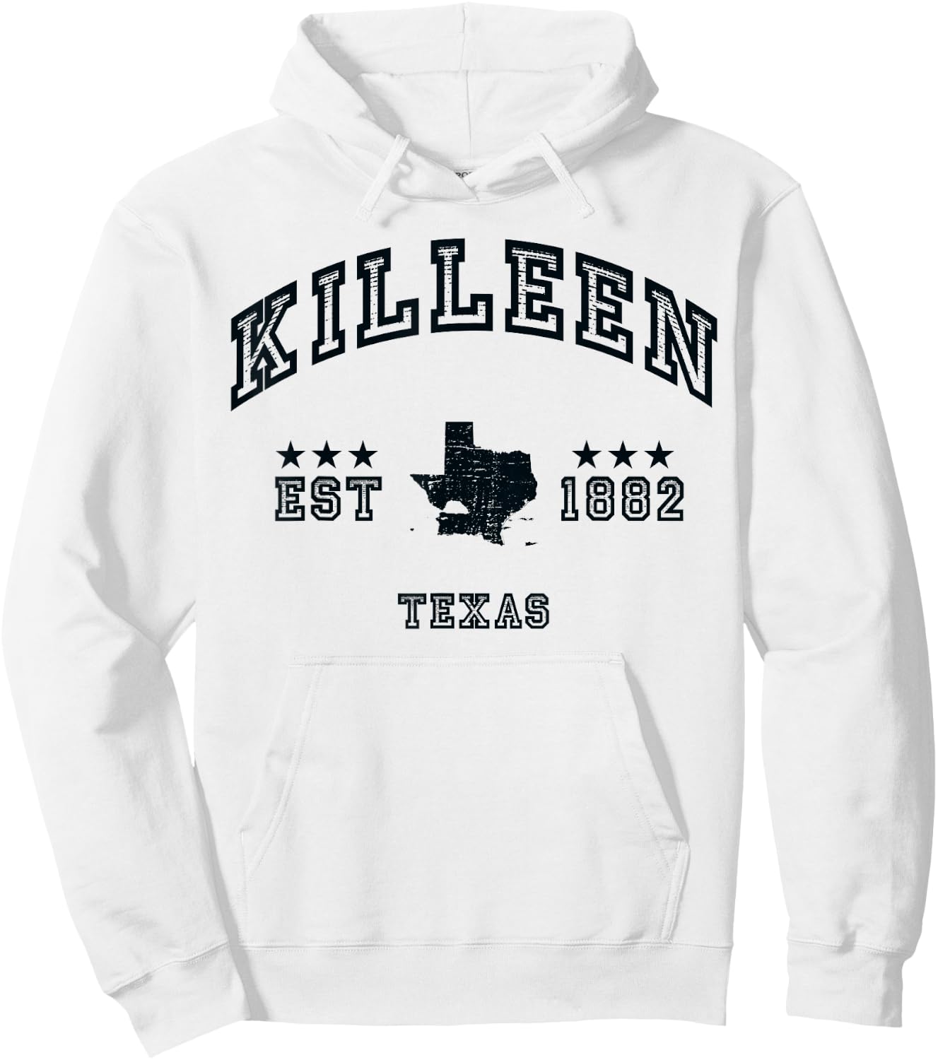 Retro Killeen Texas TX Souvenir Sport Throwback Hoodie - Hoodie | White