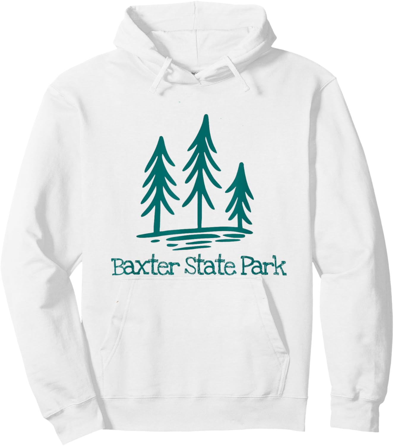 Baxter State Park Maine Hiking Camping Rustic Forest Woods Hoodie - Hoodie | White