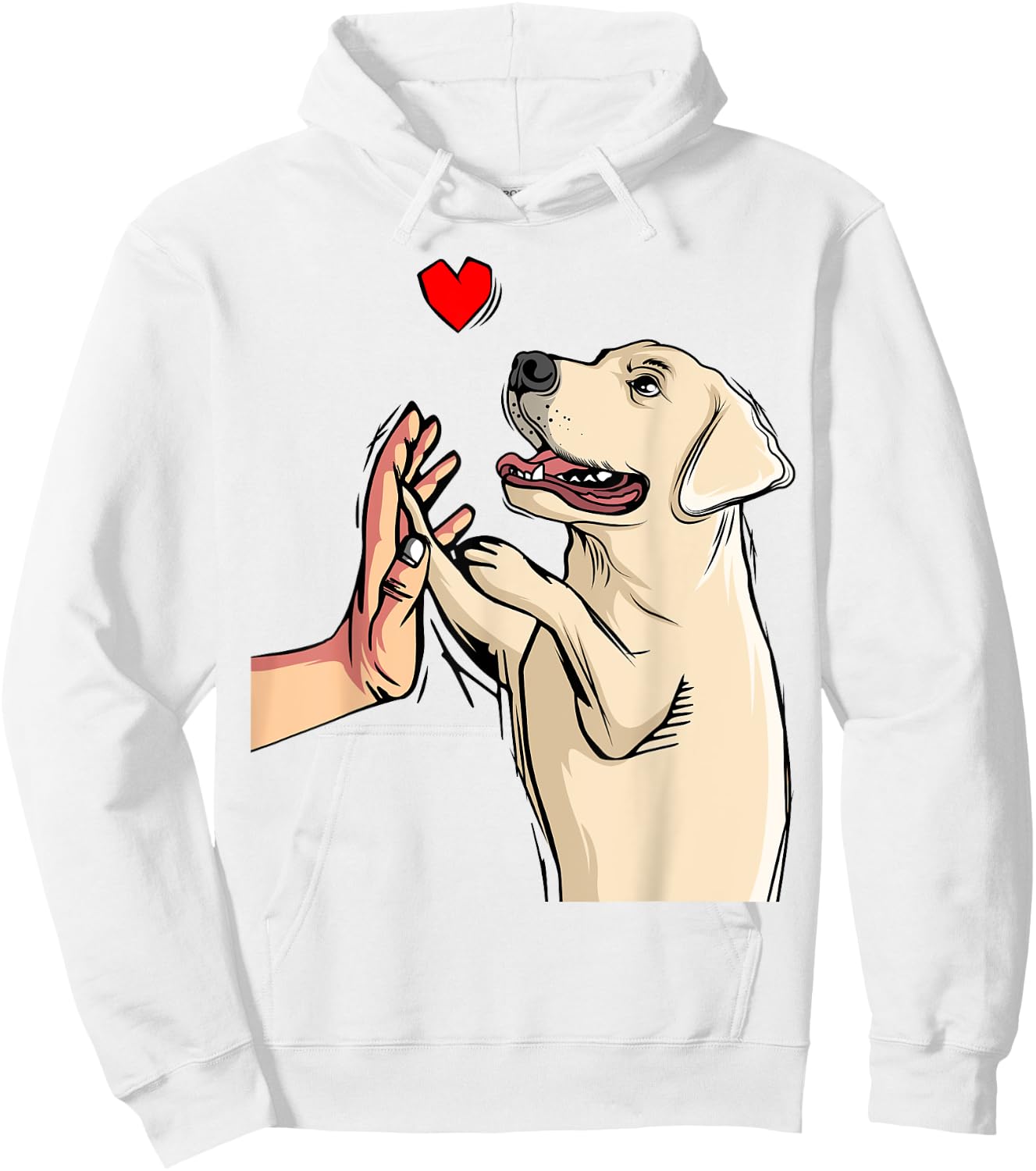 Labrador Retriever Love Golden Black Lab Mom Dad Hoodie - Hoodie | White