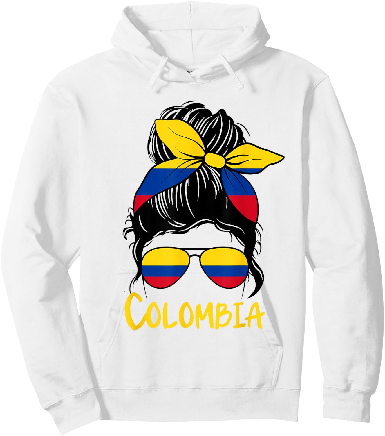 Colombia graphic design for girls kid Colombian toodler Hoodie - Hoodie | White