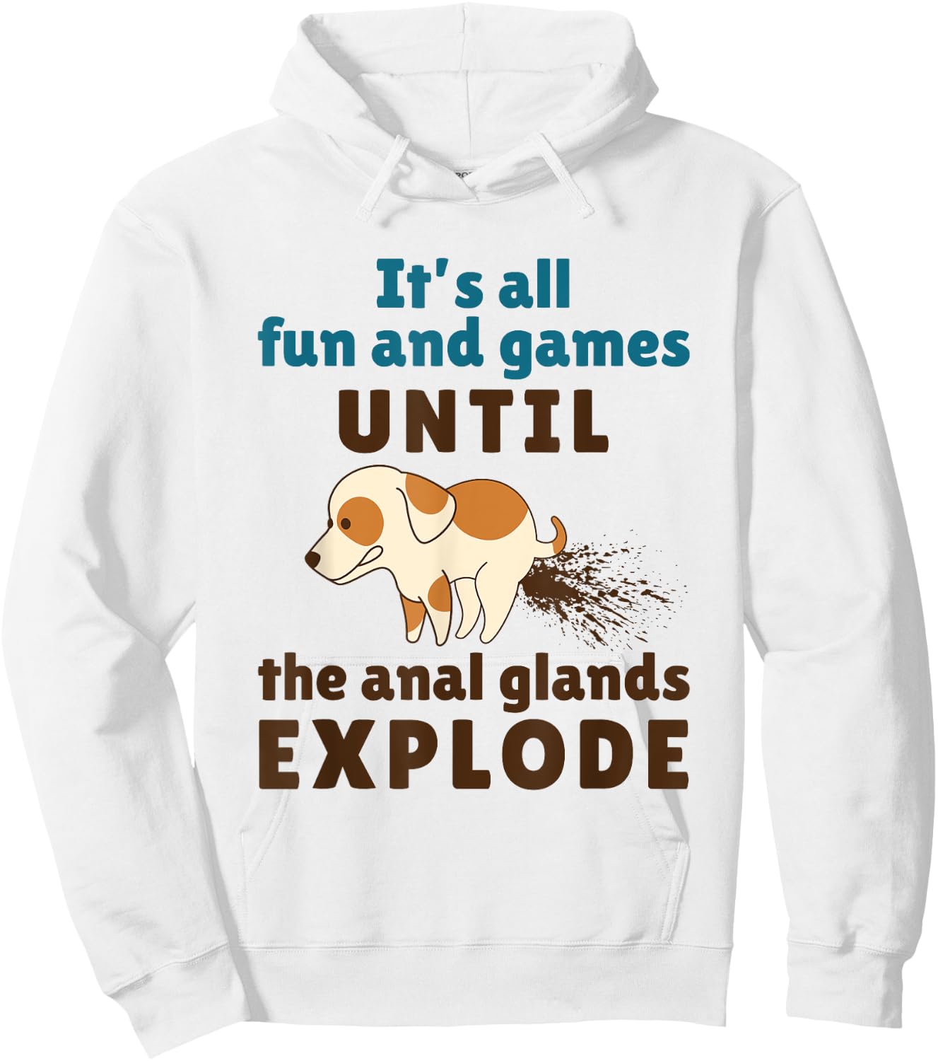 Vet Tech Veterinarian Veterinary Medicine Funny Anal Glands Hoodie - Hoodie | White