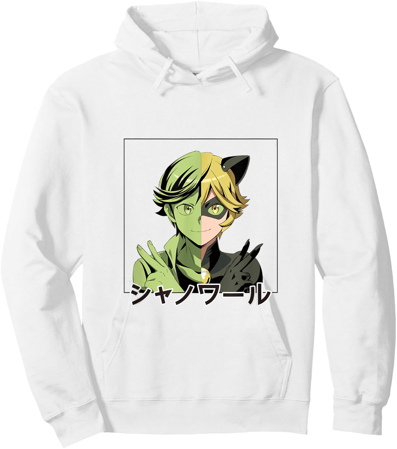 Miraculous Ladybug Manga Cat Noir Hoodie - Hoodie | White