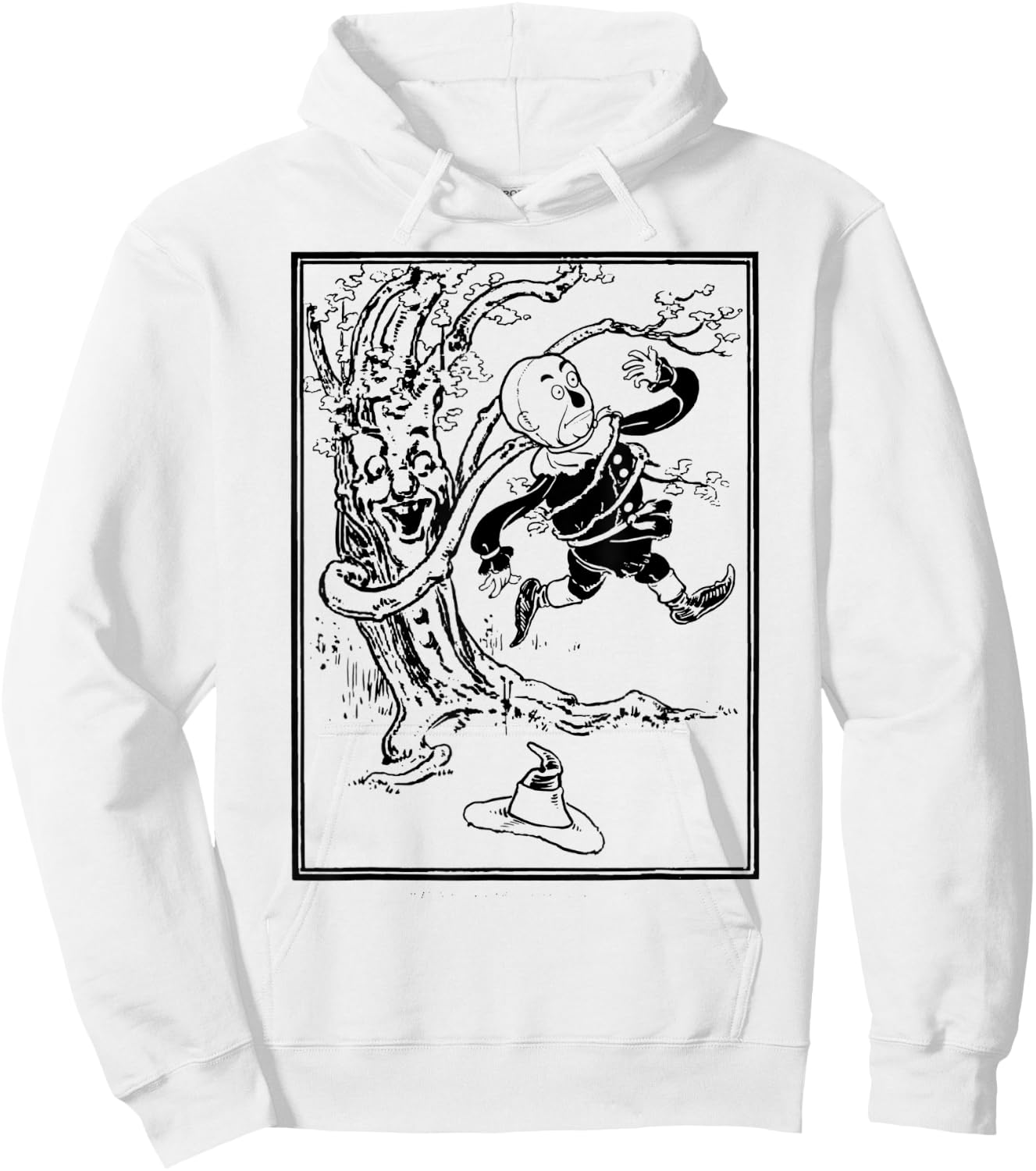 Emerald City Land of OZ Brick Road Wizard of OZ Scarecrow Hoodie - Hoodie | White