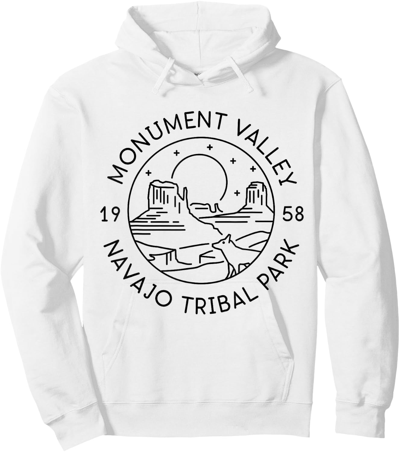 Monument Valley Navajo Tribal Park 1958 Arizona Utah Hoodie - Hoodie | White