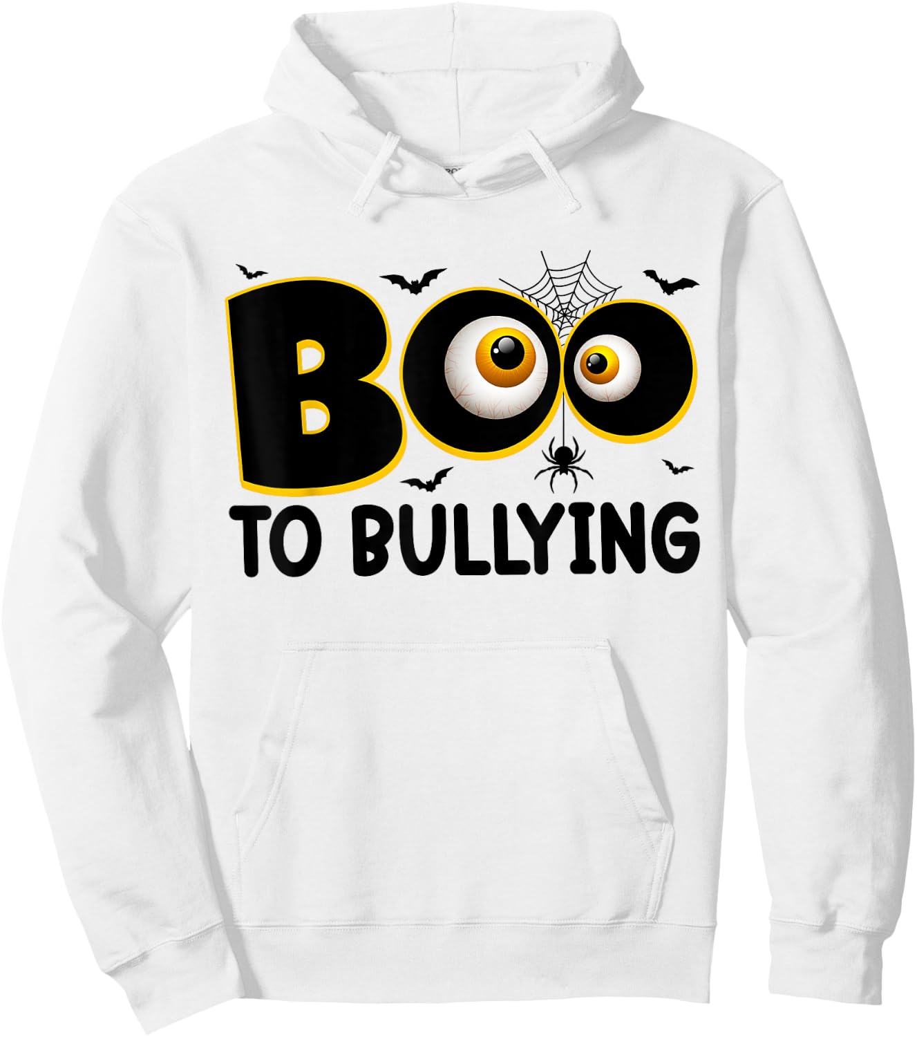 Boo To Bullying Orange Anti Bullying Unity Day Halloween Kid Hoodie - Hoodie | White