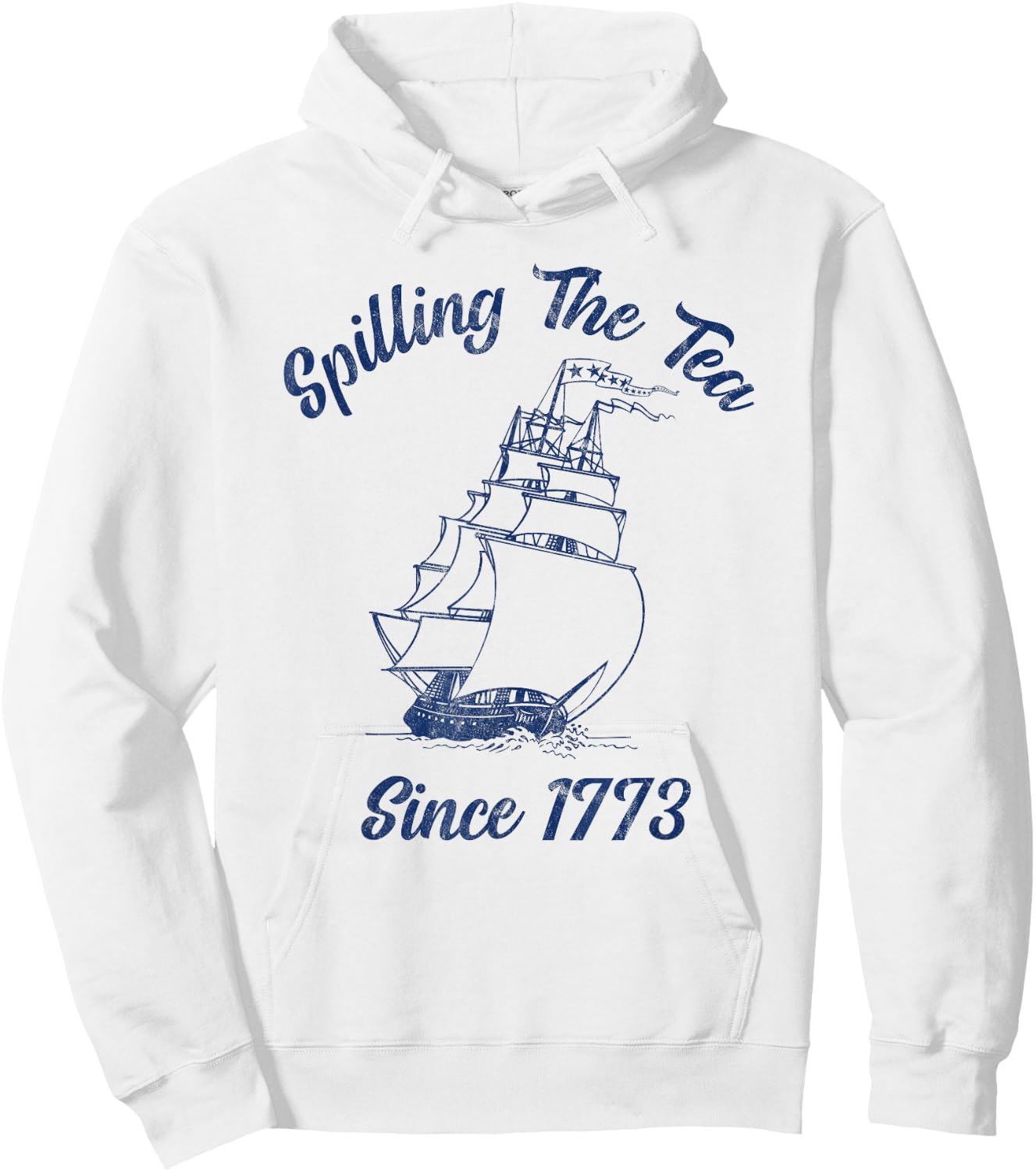 Fun 4th Of July Spilling The Tea Since 1773 History Teacher Hoodie - Hoodie | White