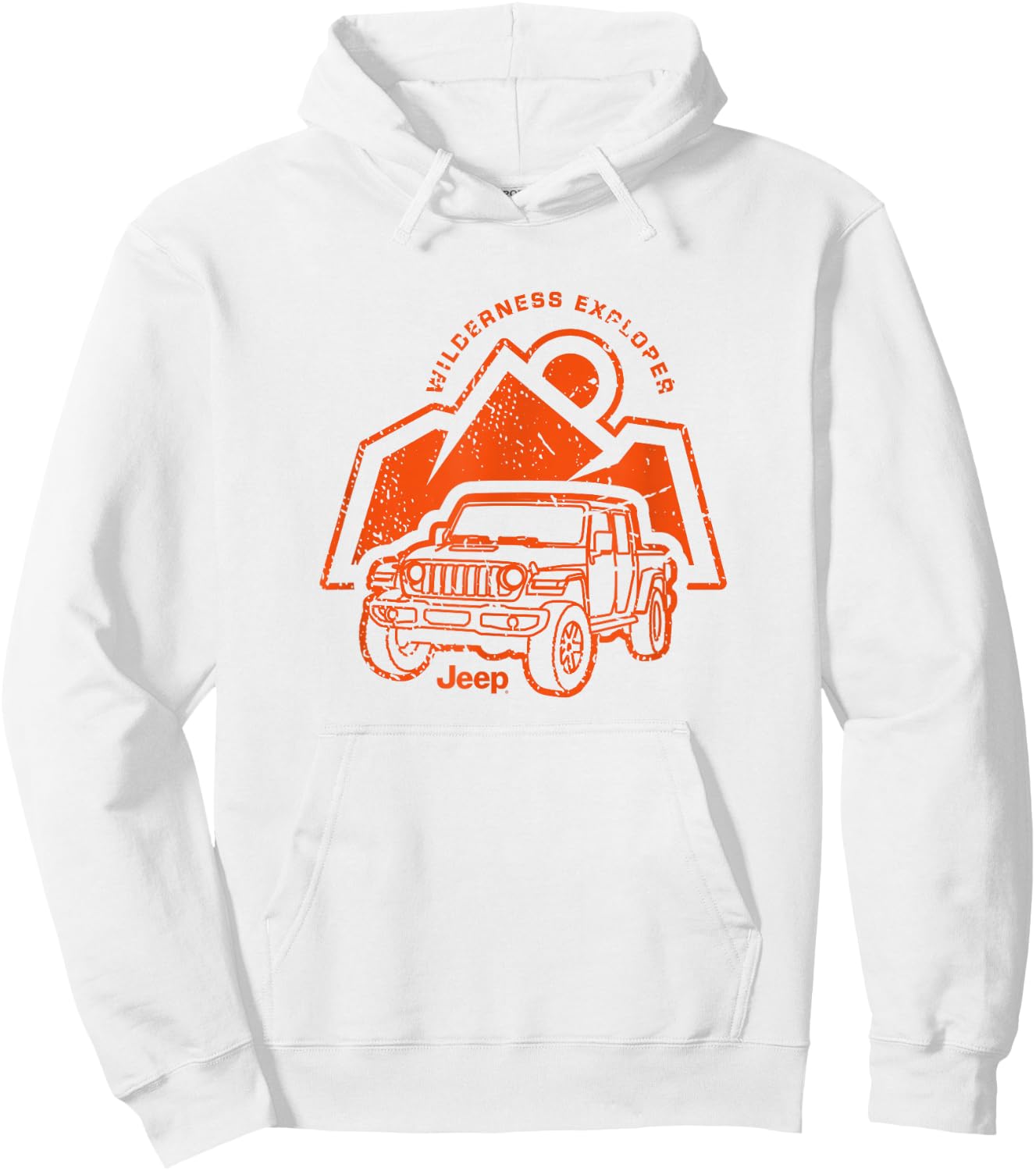Jeep Wilderness Explorer - Officially Licensed Hoodie - Hoodie | White