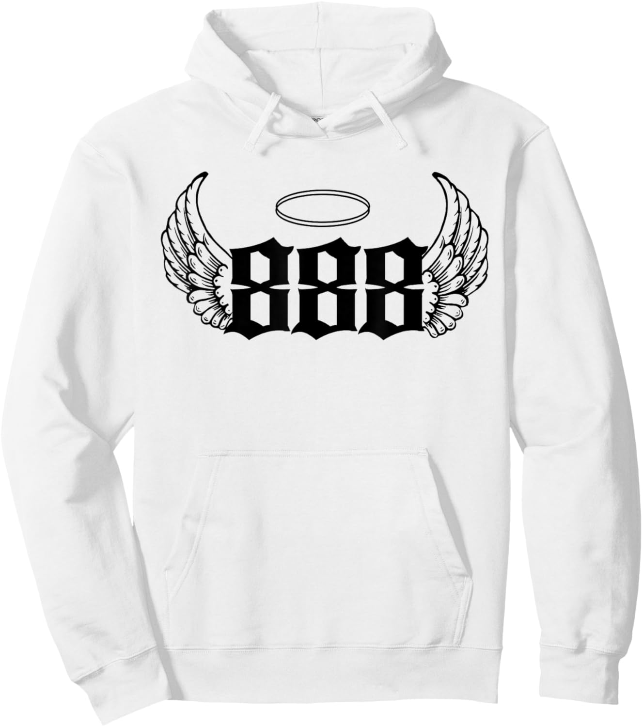 888 Angel Number Hoodie - Hoodie | White