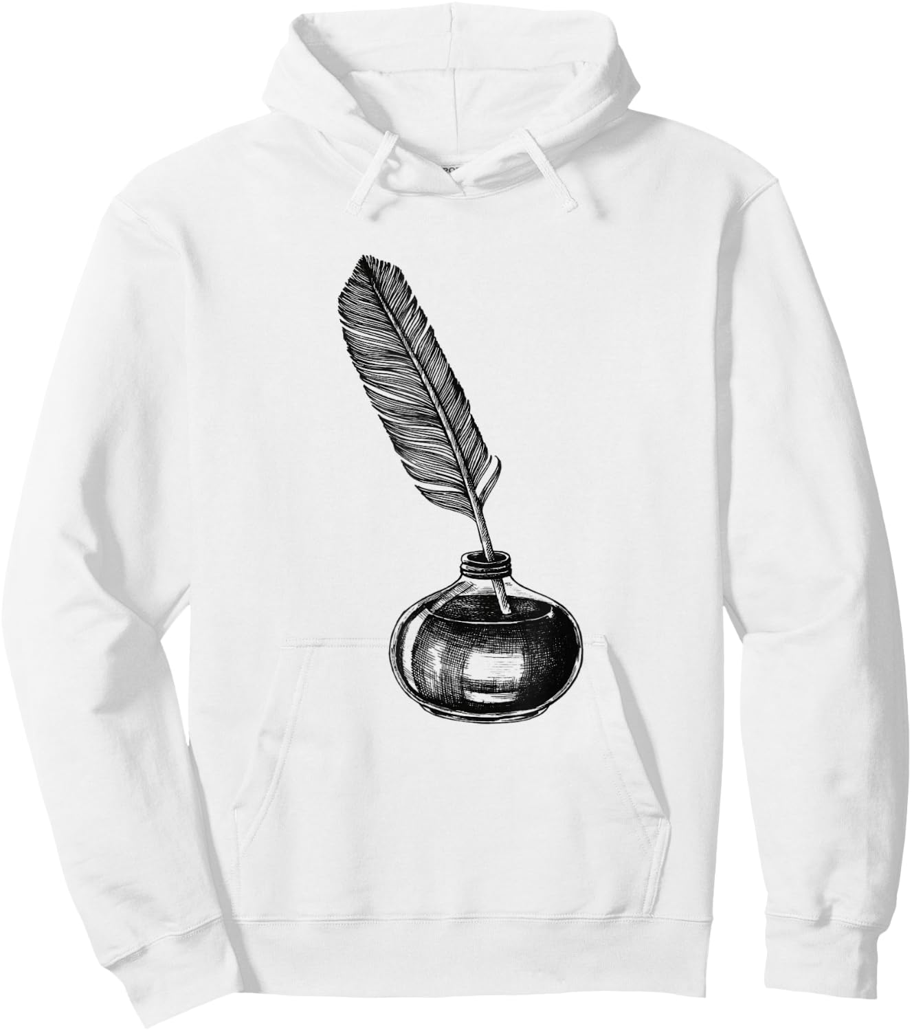 Quill Pen & Women Hoodie - Hoodie | White