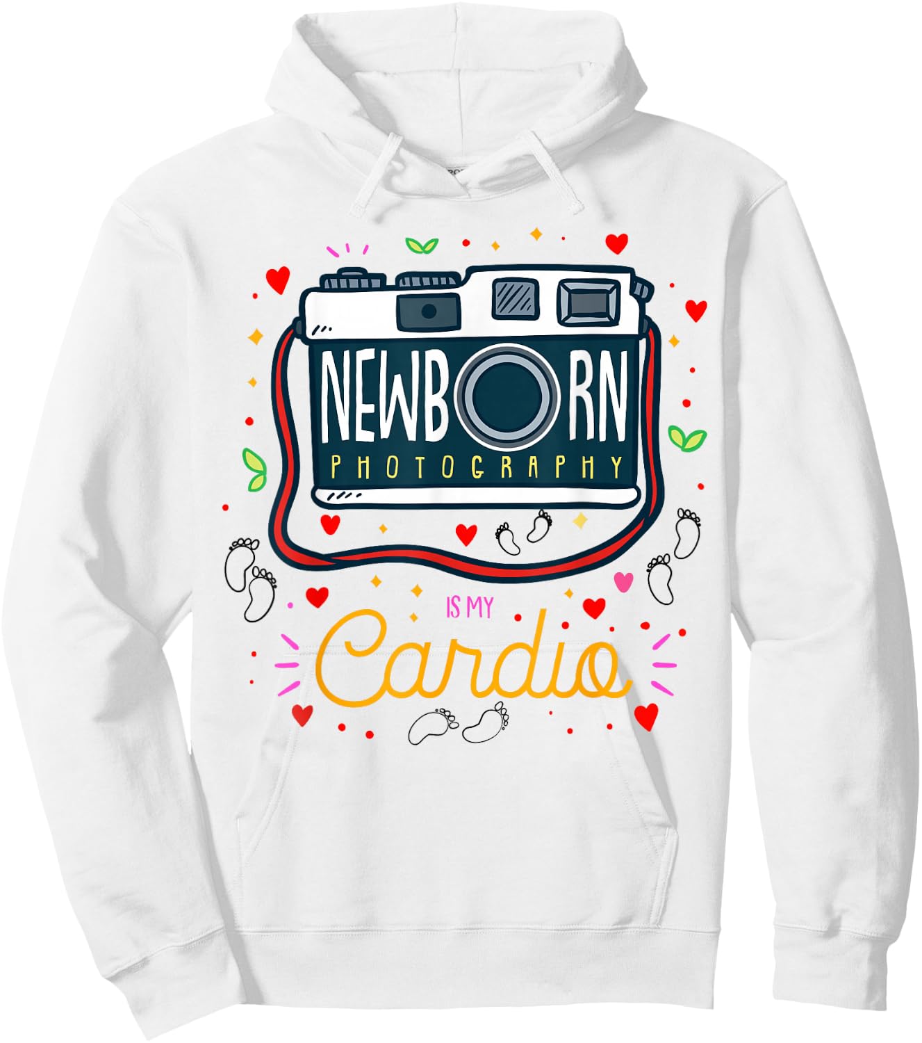 Baby Photographer Gift Newborn Photography Is My Cardio Hoodie - Hoodie | White