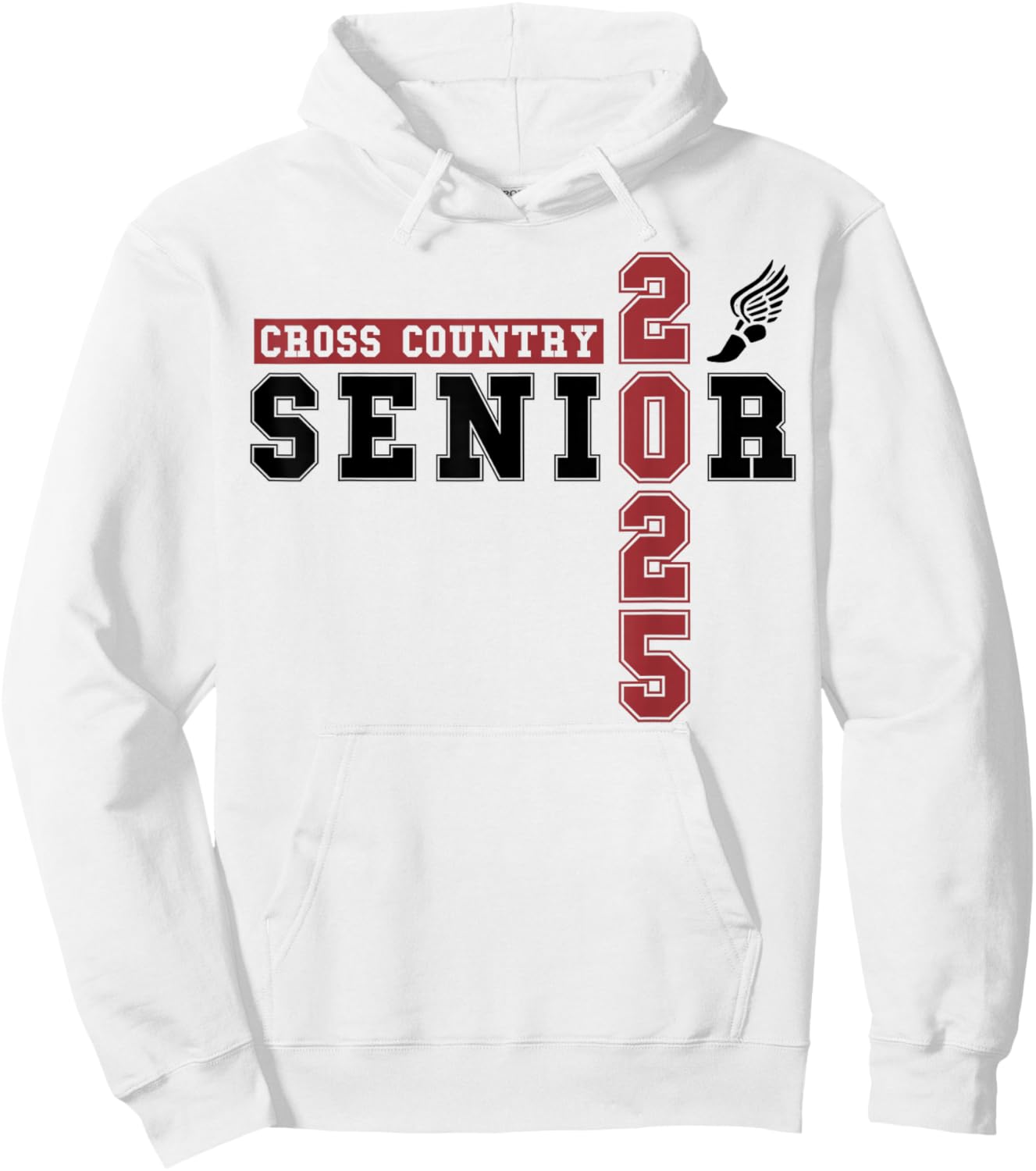 Cross Country Senior Night Senior 2025 Graduation Party 46 Hoodie - Hoodie | White
