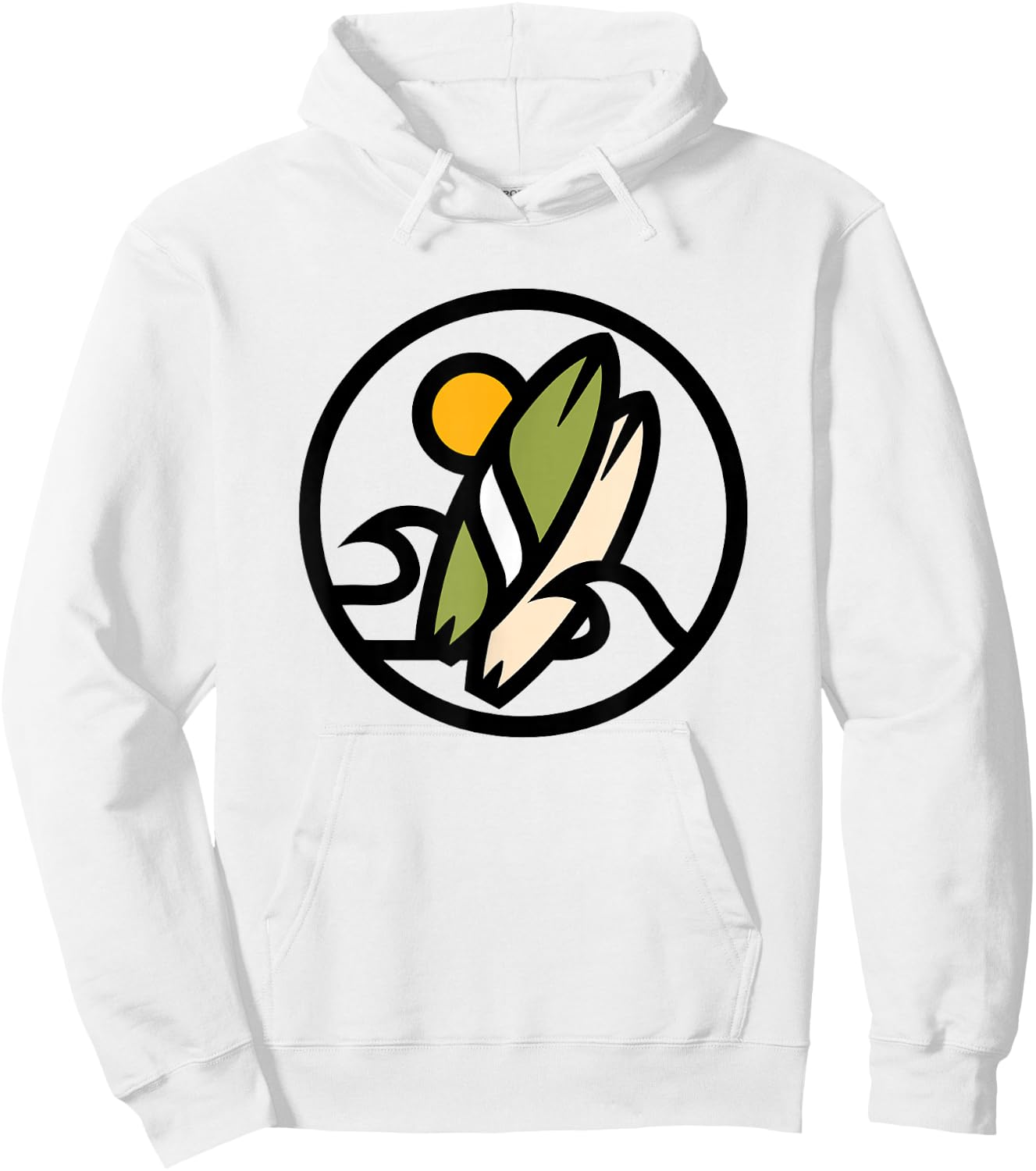 Surfboard Wave Hoodie - Hoodie | White