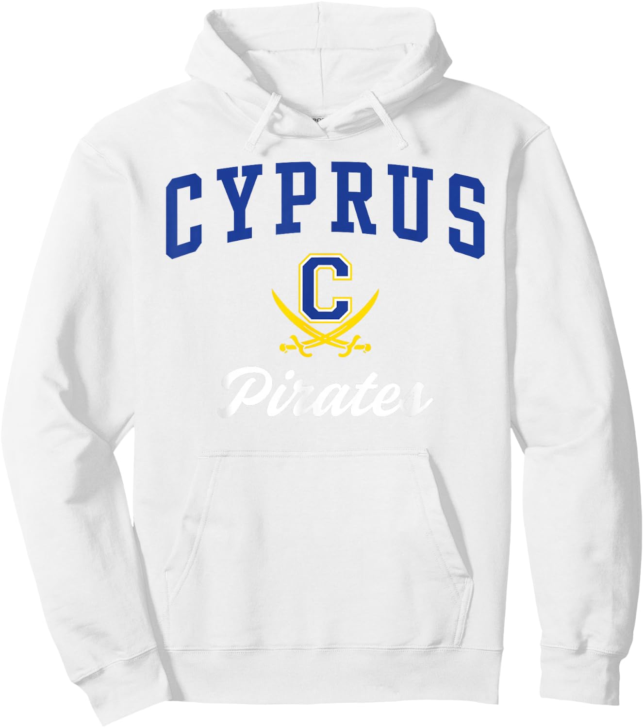 Cyprus High School Pirates Hoodie - Hoodie | White