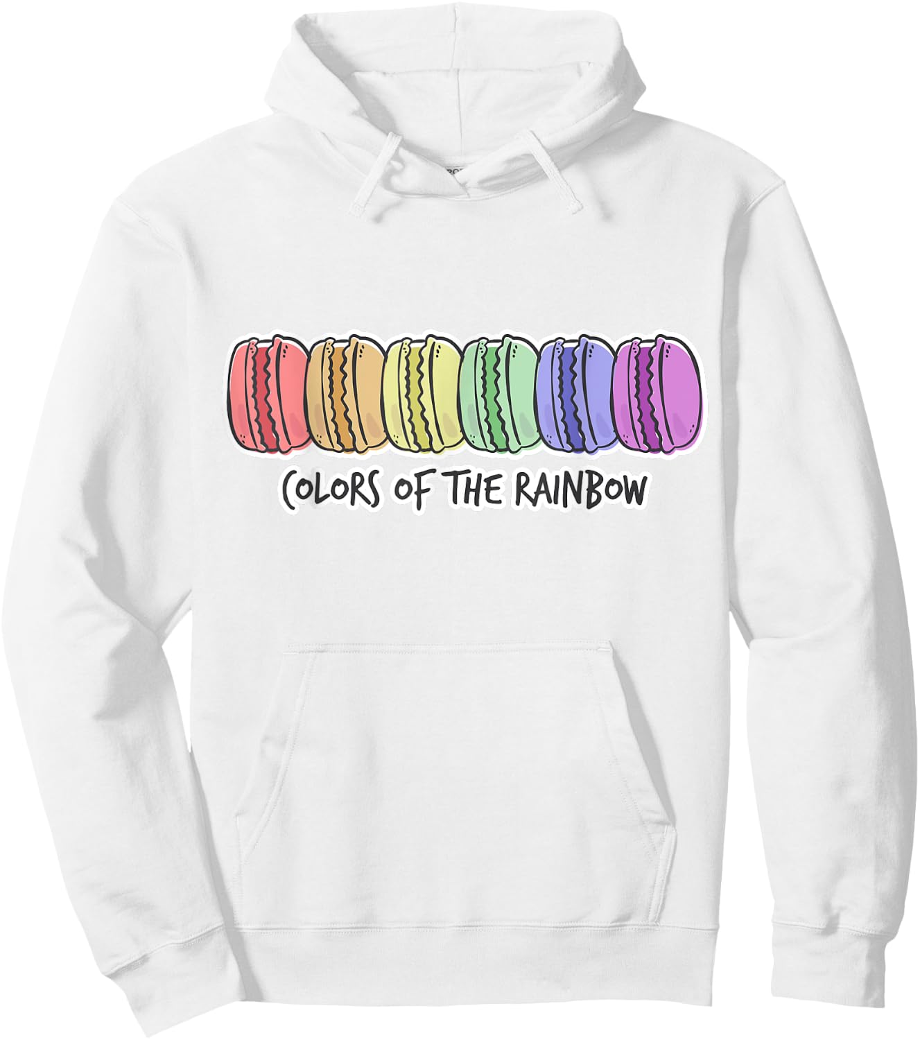I Love Macarons Gifts for Parisians Funny Paris Macaron Gift Hoodie - Hoodie | White
