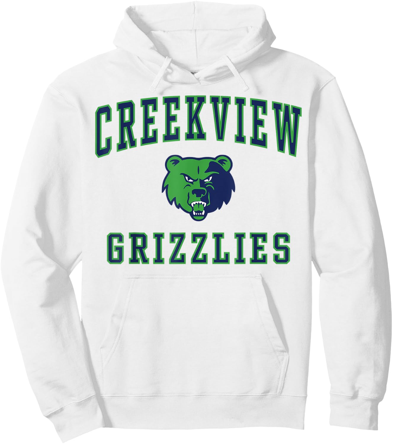 Creekview High School Grizzlies Hoodie - Hoodie | White