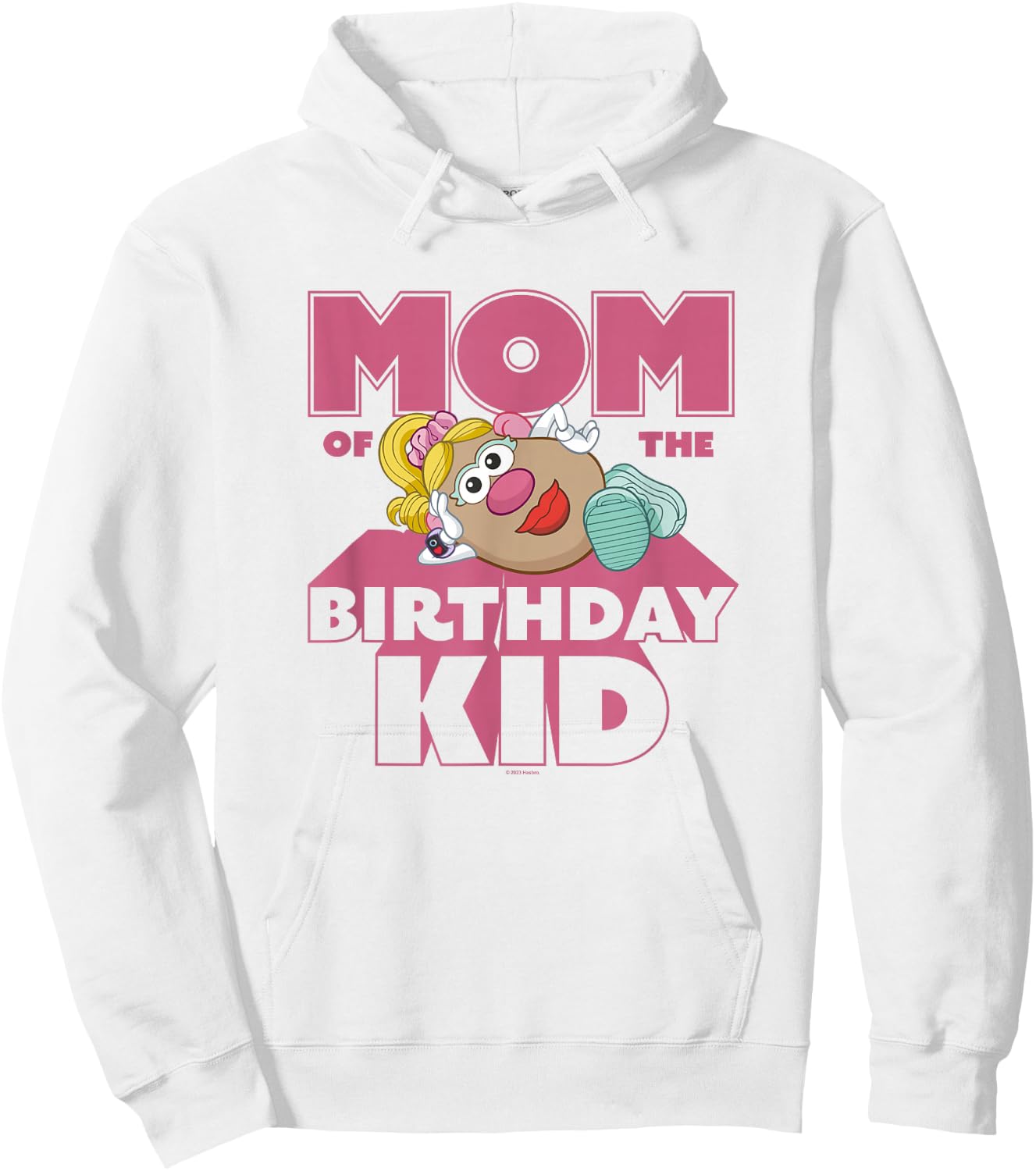 Mr. Potato Head Mom Of The Birthday Kid Sassy Portrait Hoodie - Hoodie | White