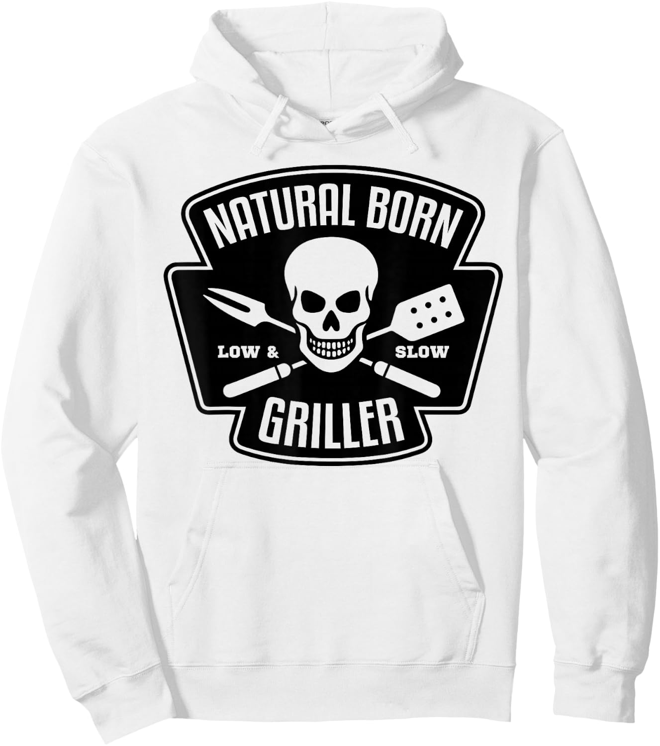 Barbecue Natural Born Grillmeister Griller Grill Gift Hoodie - Hoodie | White