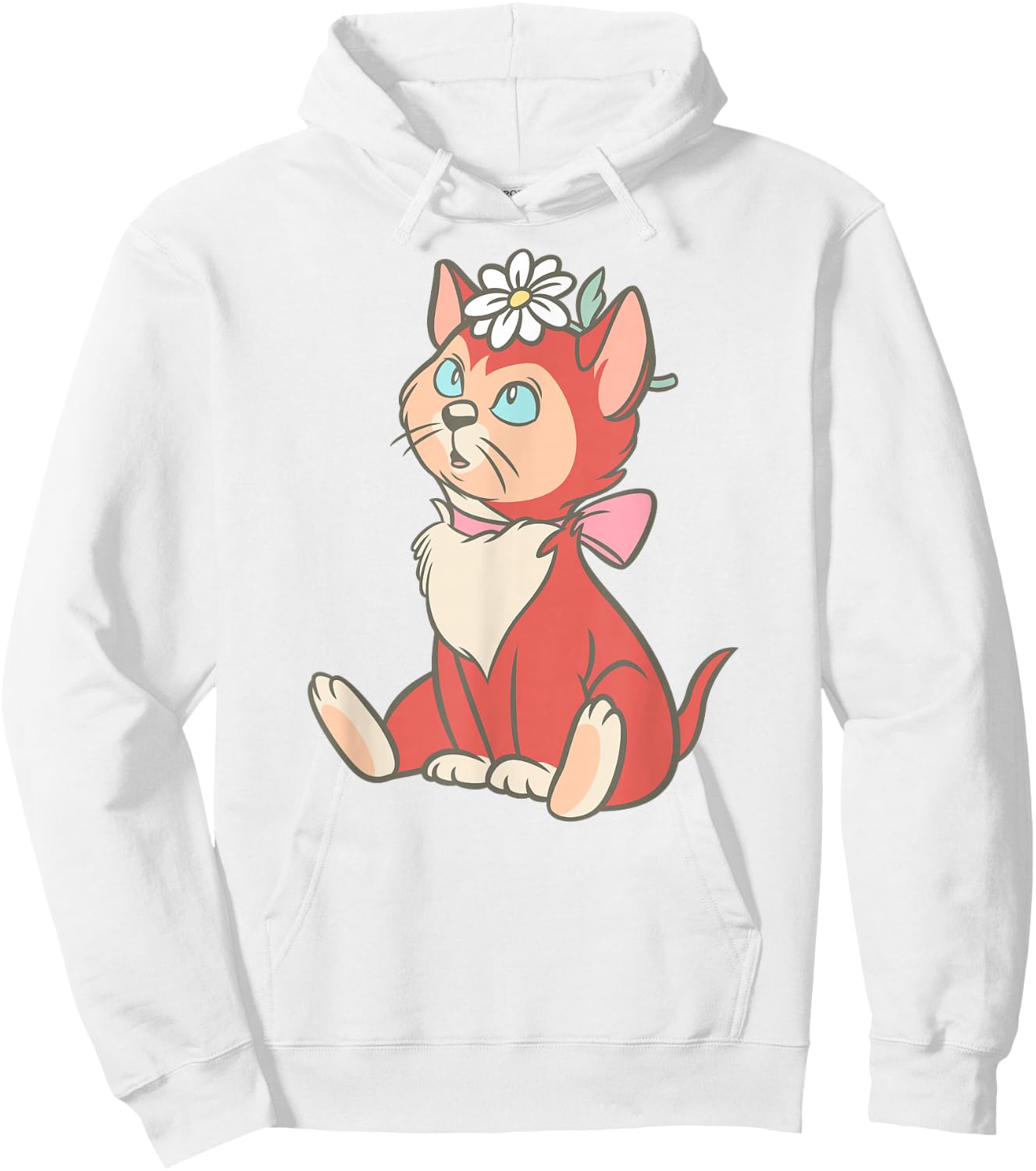 Disney Alice In Wonderland Cute Dinah Pose Big Chest Poster Hoodie - Hoodie | White