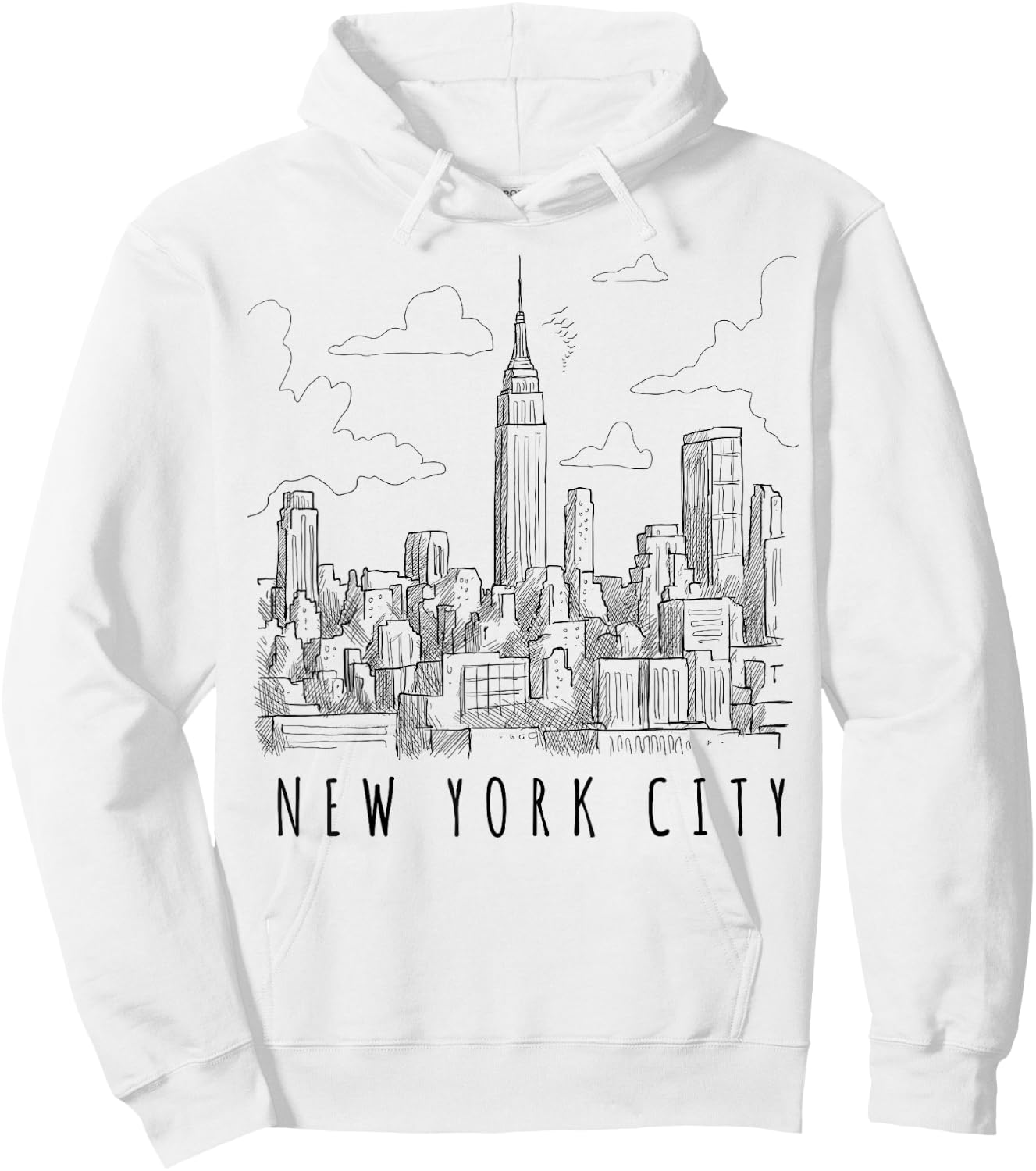 New York City Graphic - Novelty & Cool Designs Hoodie - Hoodie | White