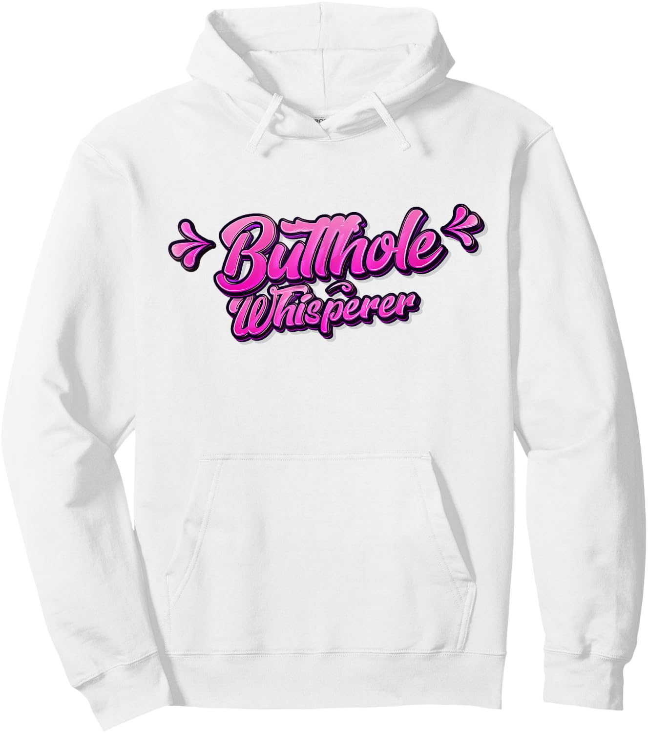 Butthole Whisperer Sarcastic Jokes Retro Funny Gift Hoodie - Hoodie | White