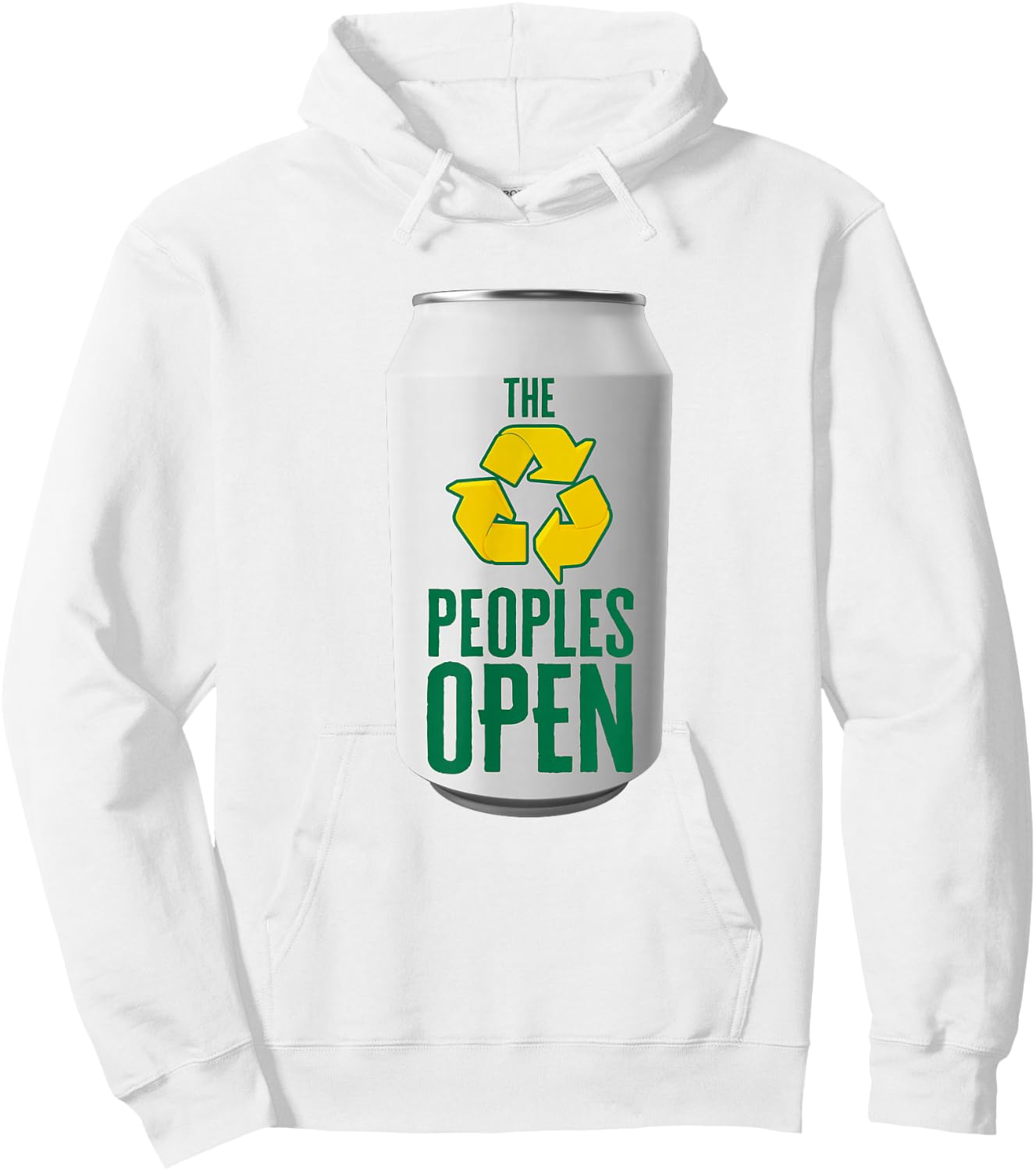 Waste Management Peoples Open Beer Can Hoodie - Hoodie | White