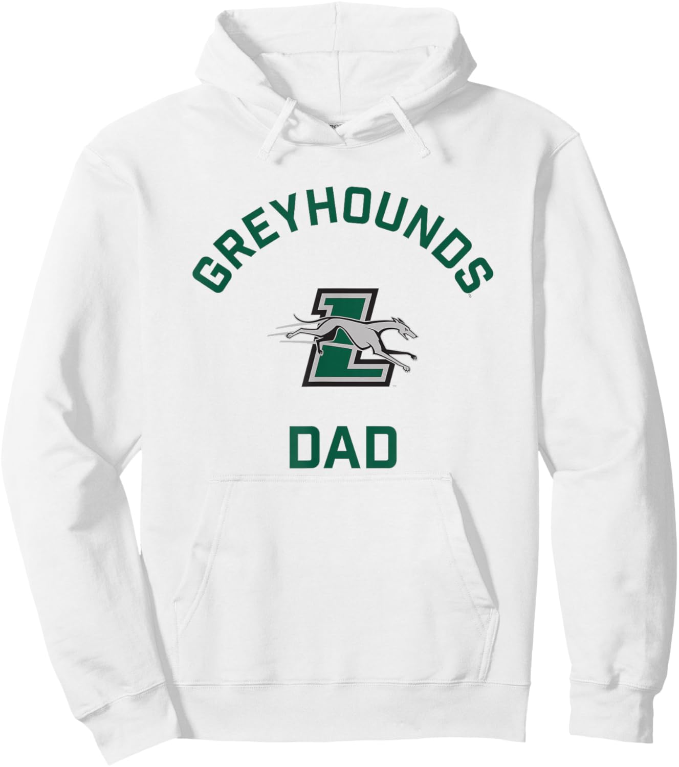 Loyola University Maryland Greyhounds Arched Dad Hoodie - Hoodie | White