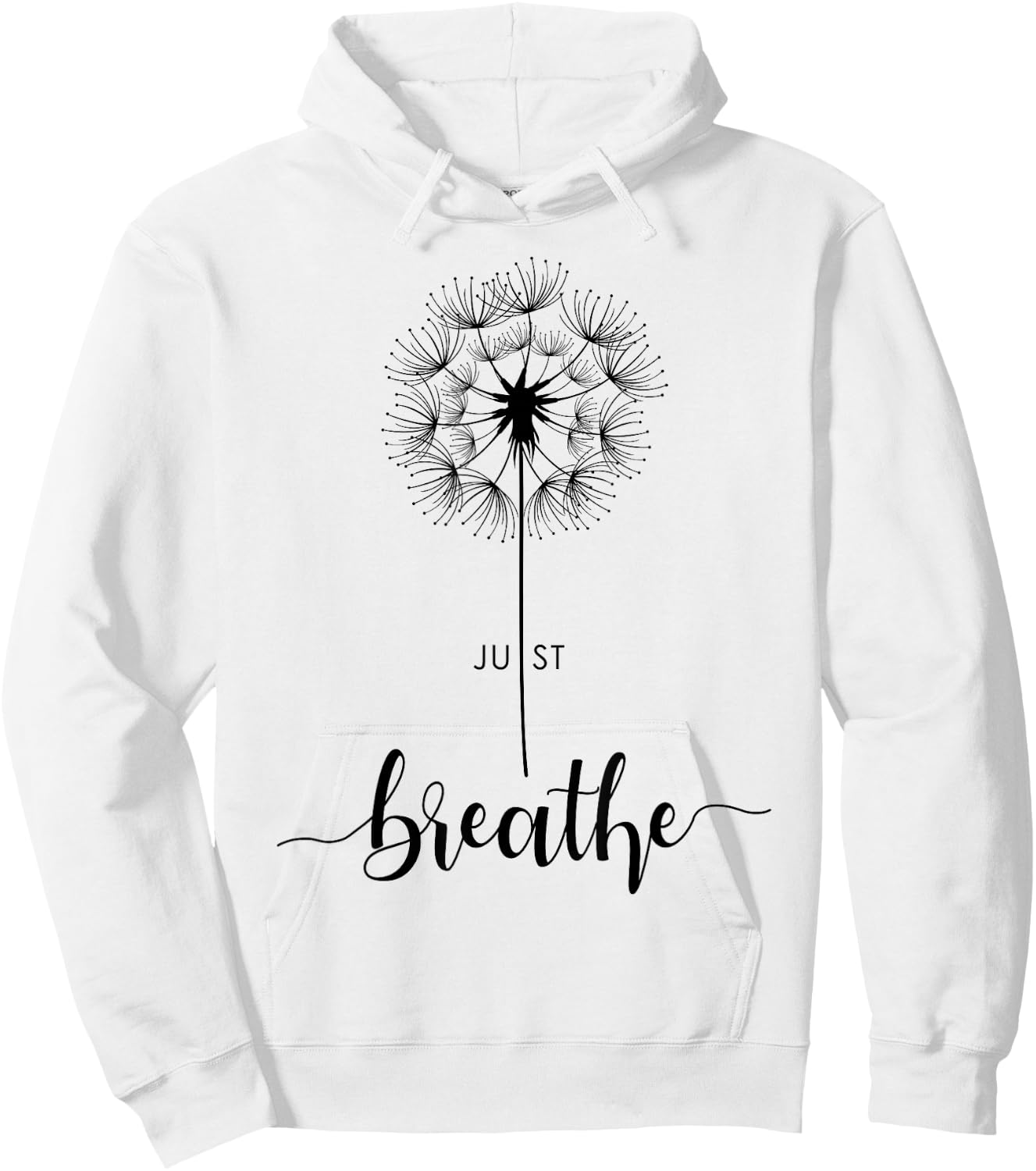 Cute Just Dandelion Tattoodesign Arrows Breathe Blow Pattern Hoodie - Hoodie | White