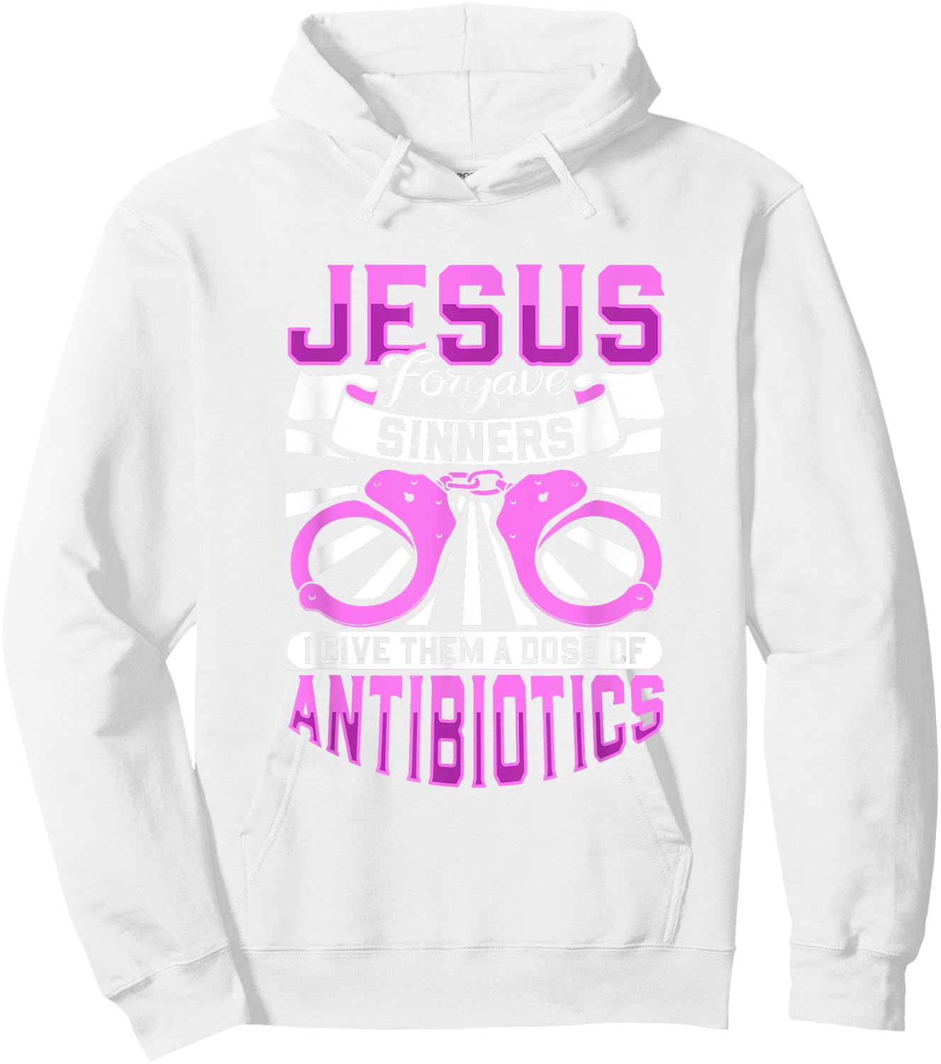 Jesus forgave sinners - correctional care Hoodie - Hoodie | White
