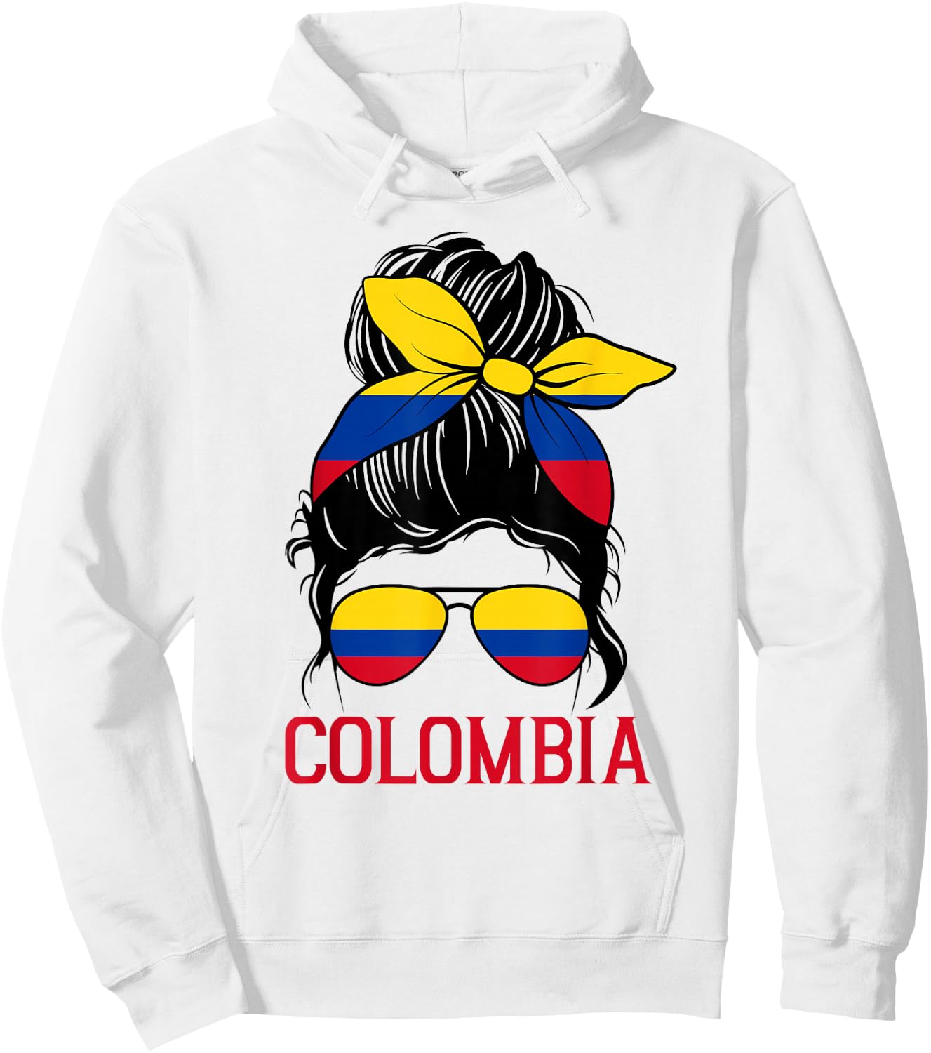 Colombia graphic design for girls kid Colombian toodler Hoodie - Hoodie | White