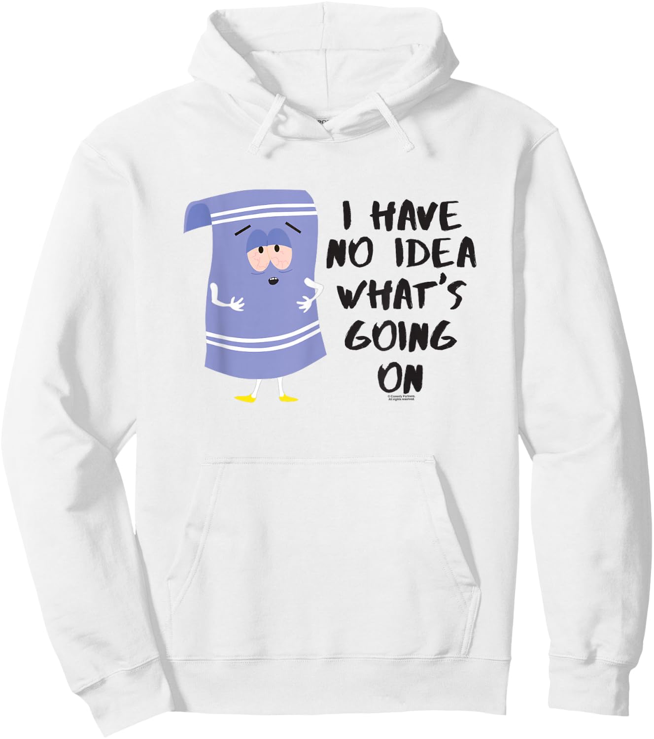 South Park Towlie No Idea Hoodie - Hoodie | White