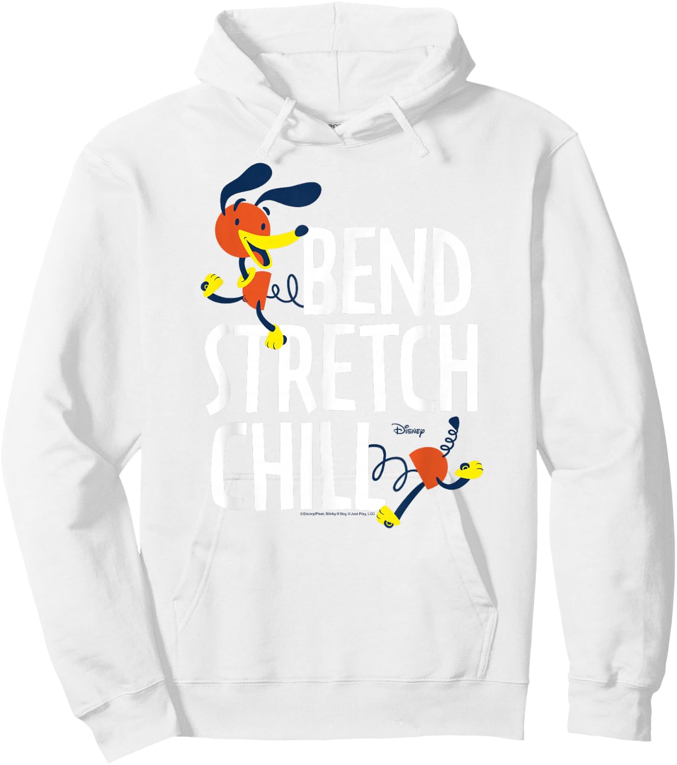Toy Story - Slinky Dog Bend Stretch Chill Hoodie - Hoodie | White