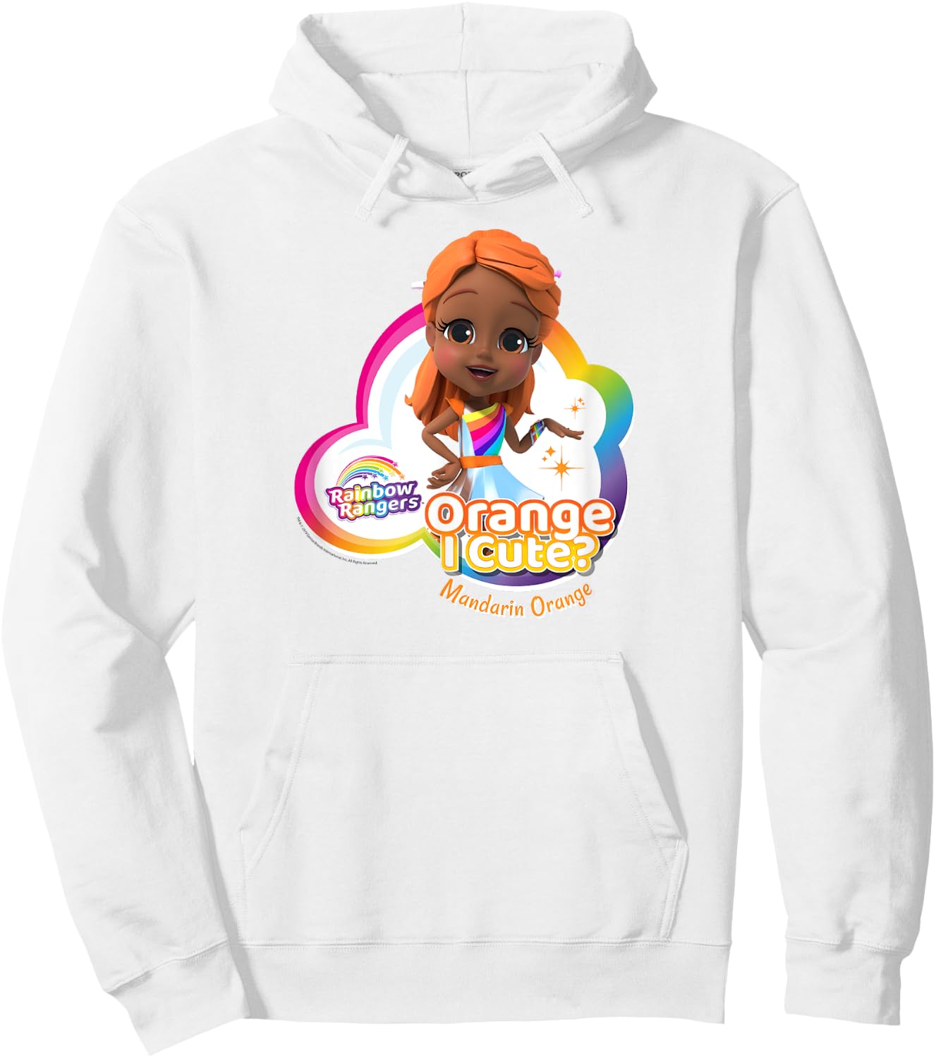 Rainbow Rangers Mandarin Orange "Orange I Cute?" Hoodie - Hoodie | White