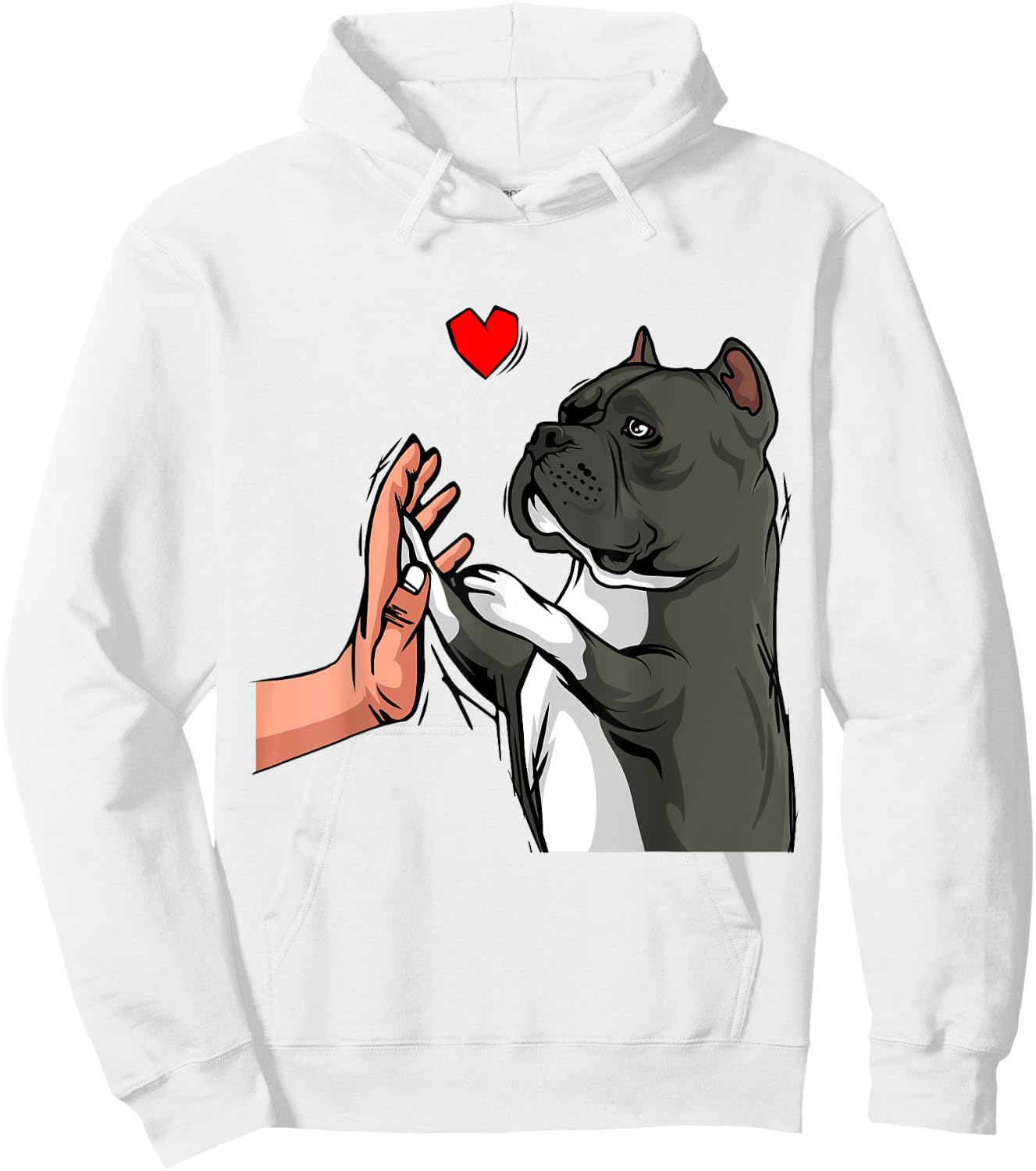 American Bully Love Cute Dog Mom Funny Girls Hoodie - Hoodie | White
