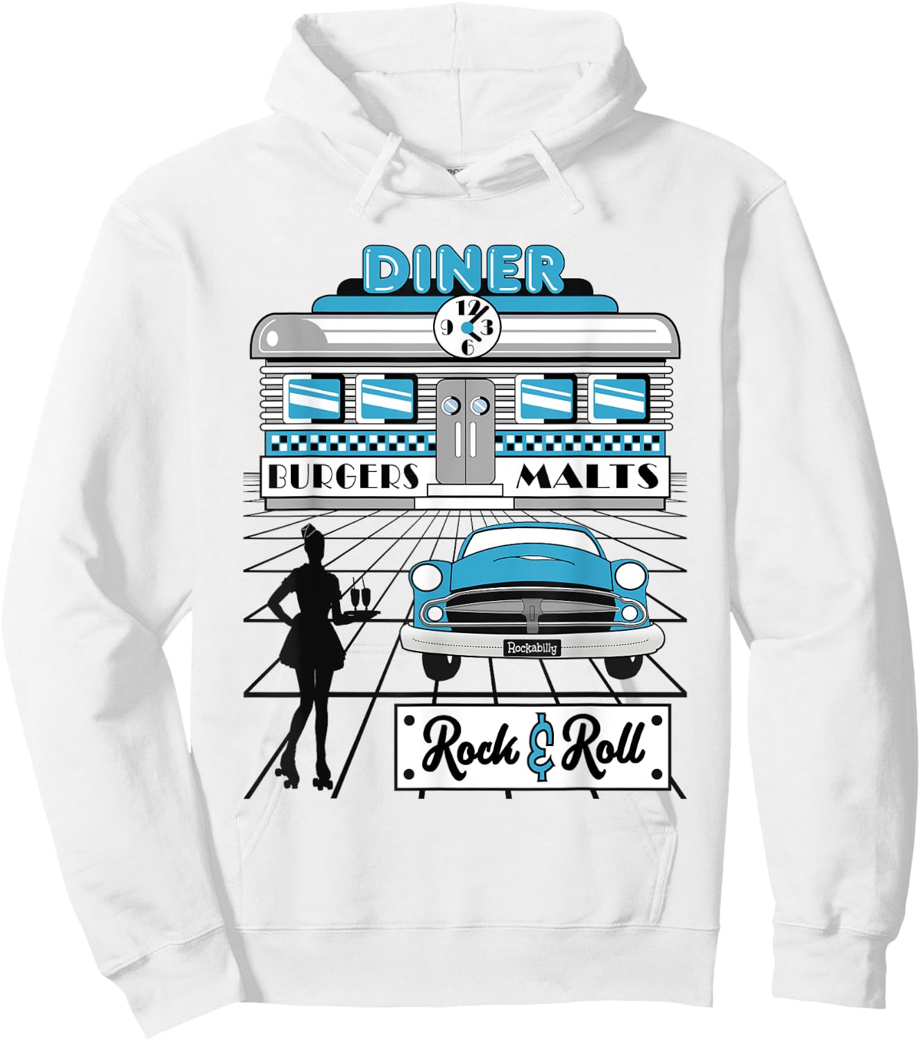 Sock Hop Party Clothes Retro 50s Rockabilly 1950s Doo Wop Hoodie - Hoodie | White