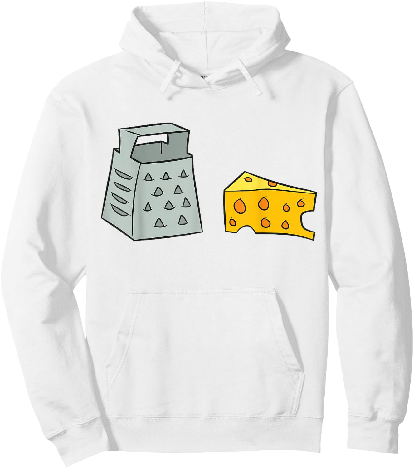 Cheese Lovers Gift Love Cheese Grater and Cheese Hoodie - Hoodie | White