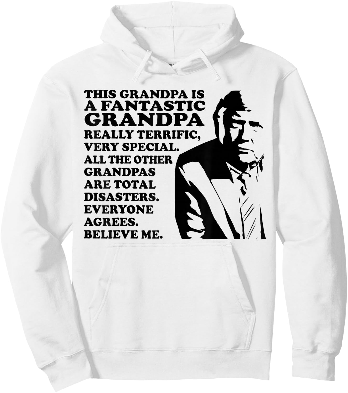 Funny Pro Trump This Is A Fantastic Grandpa Trump Supporter Hoodie - Hoodie | White