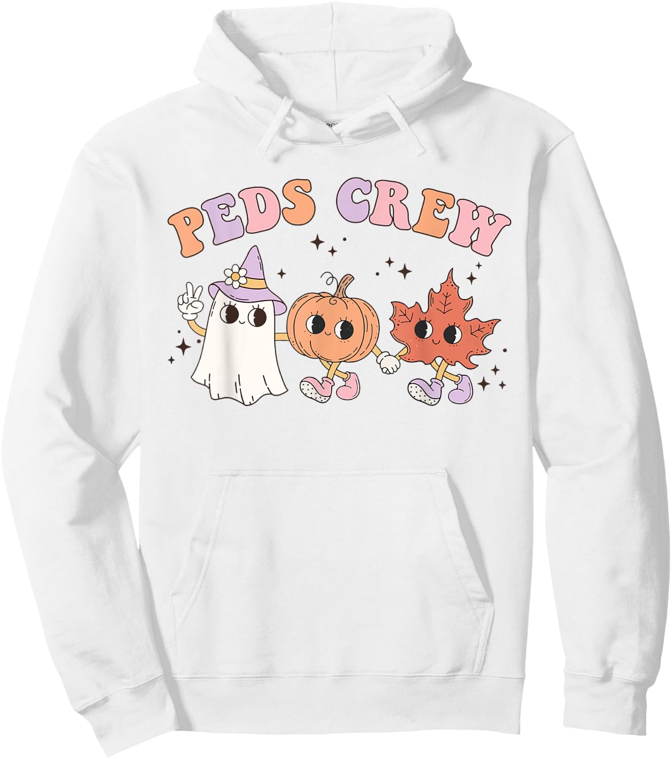 Cute Peds Crew Halloween Pediatric Nurse Pediatric Hoodie - Hoodie | White
