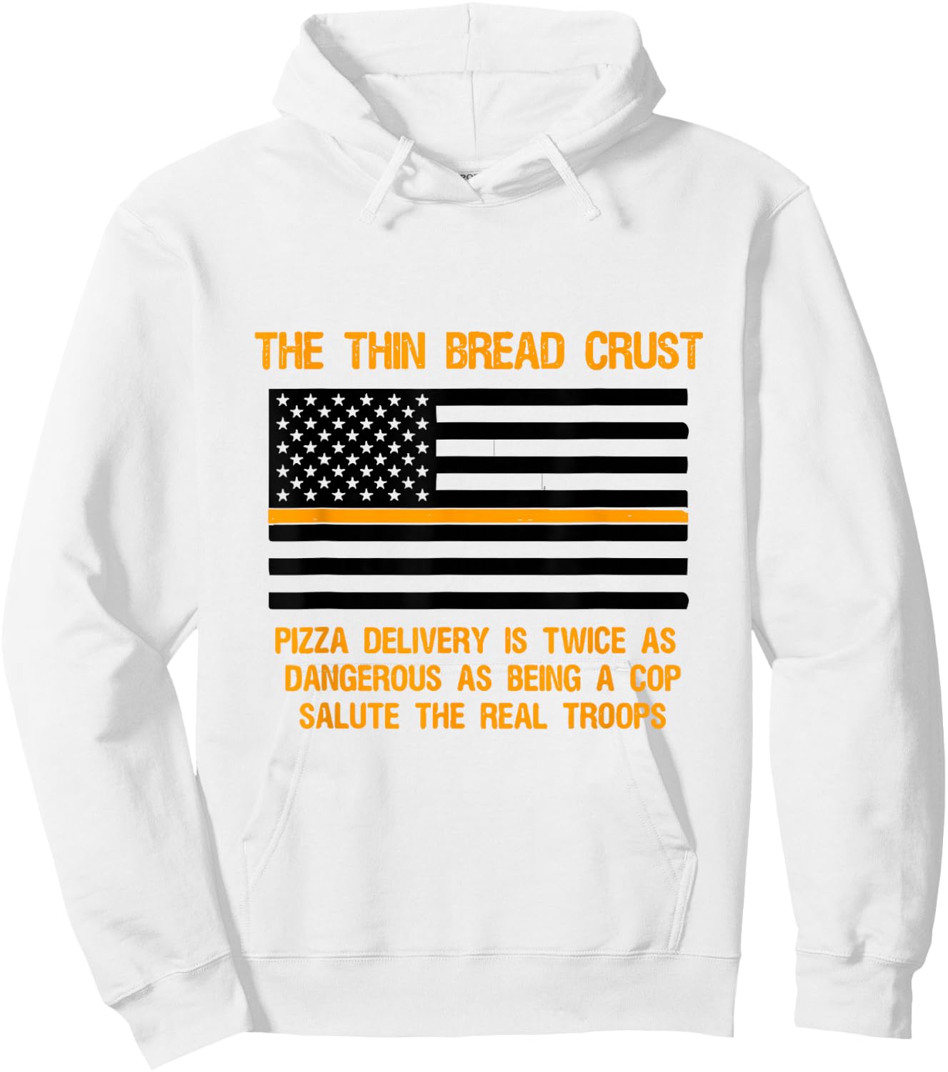 Thin Crust Line Hoodie - Hoodie | White