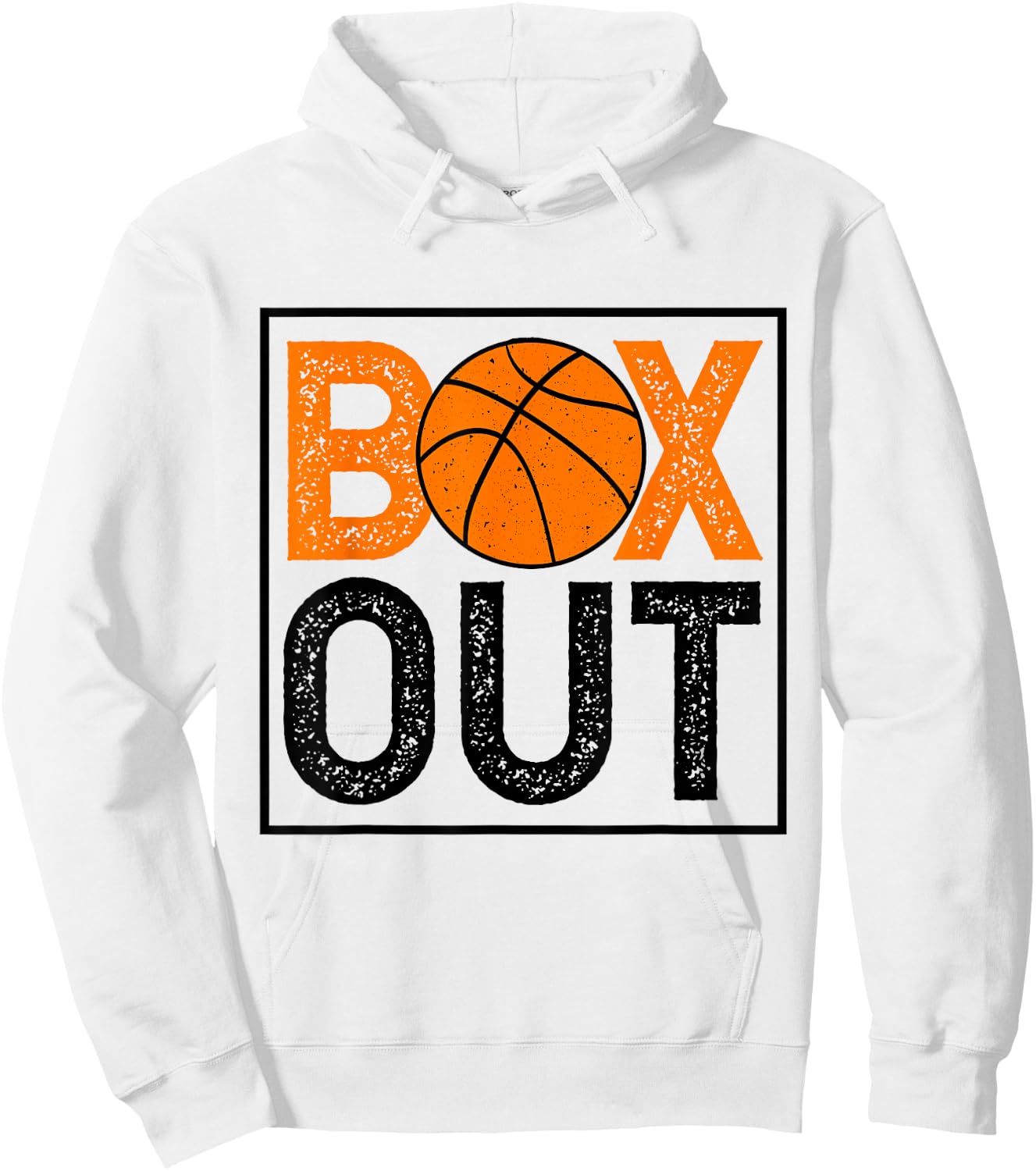Box Out Basketball Rebound Rebounding Baller Sport Coach Hoodie - Hoodie | White