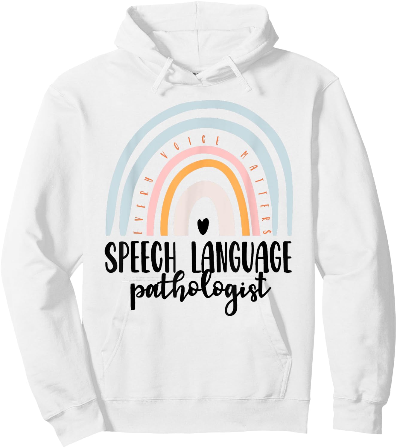 Speech Language Pathologist Speech Therapy SLP Gift Boho Hoodie - Hoodie | White