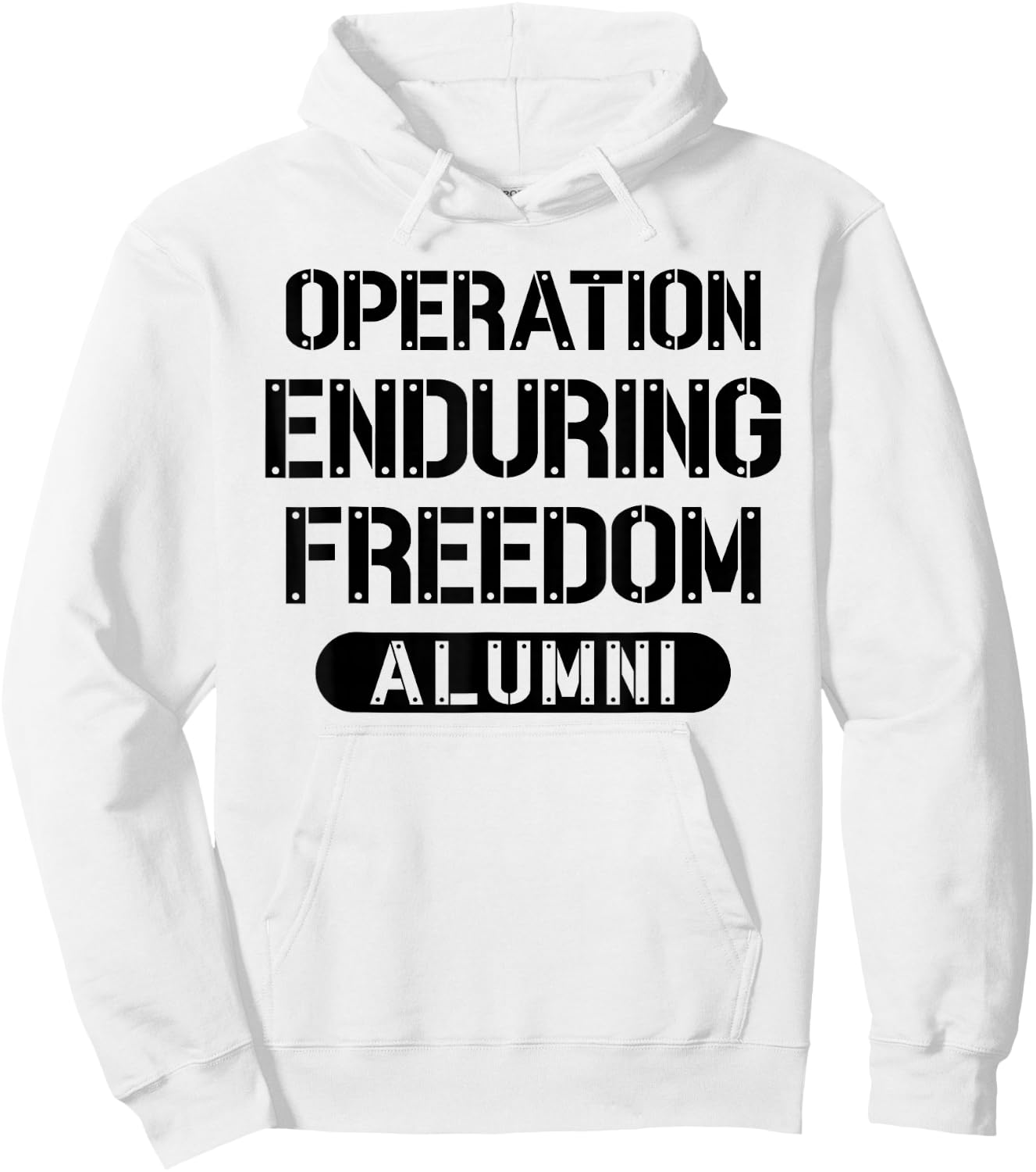 Operation Enduring Freedom Alumni Afghanistan OEF Veteran Hoodie - Hoodie | White