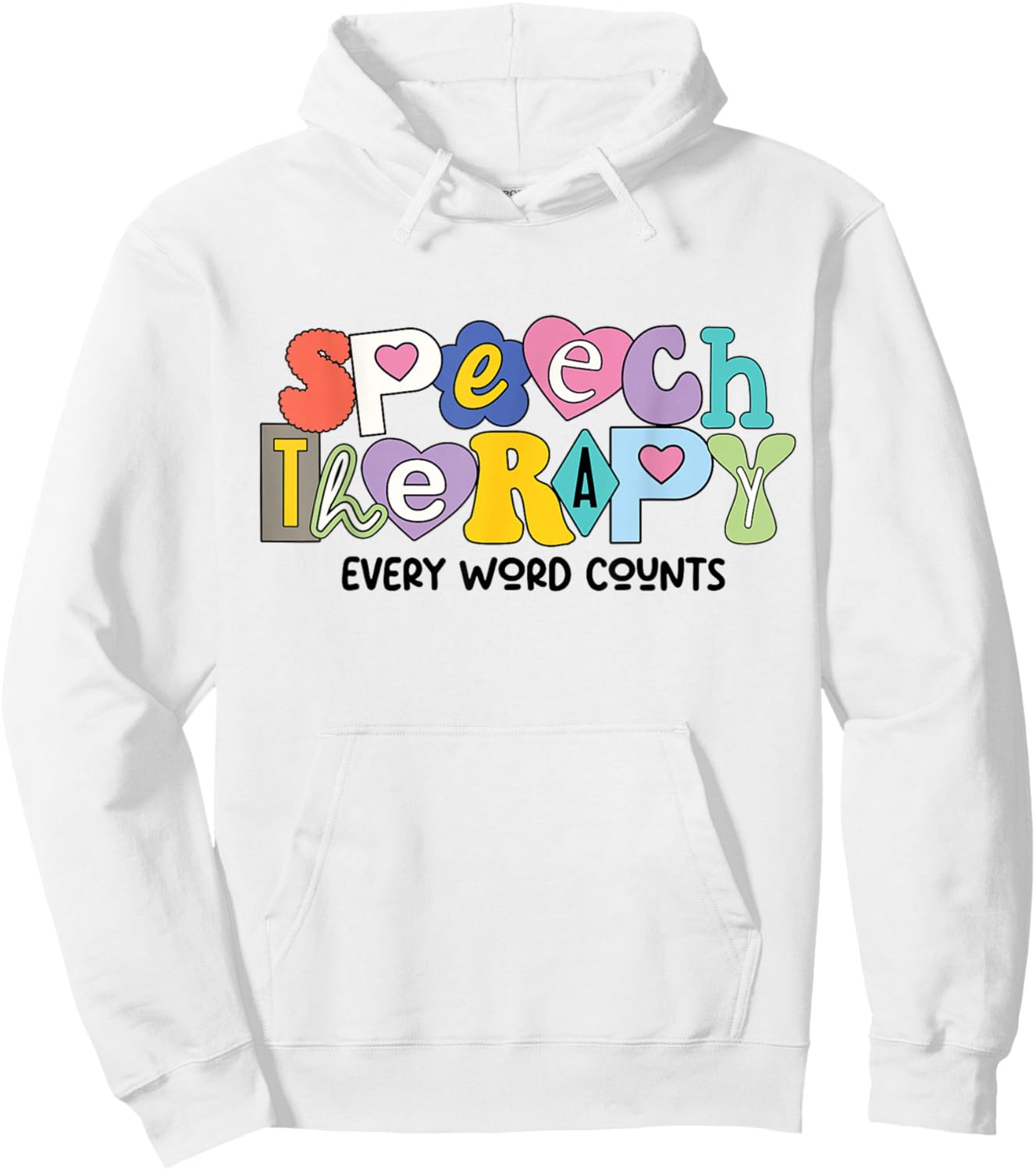 Speech Therapy Speech Language Pathologist SLP Women Girl Hoodie - Hoodie | White