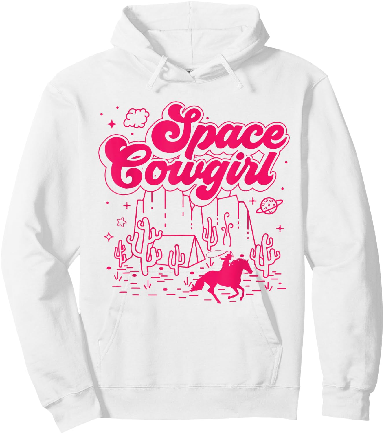 Space Cowgirls Shirt Bachelorette Party Rodeo Girls Women Hoodie - Hoodie | White