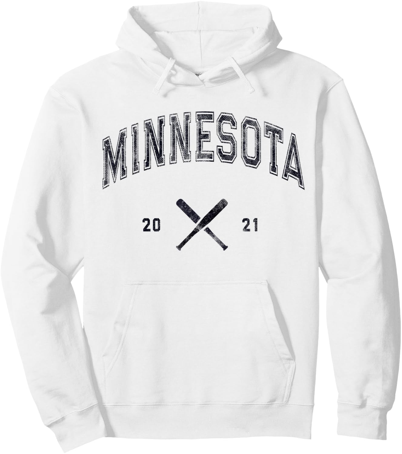 MINNESOTA Baseball State Softball Love MN 2021 Vintage Hoodie - Hoodie | White