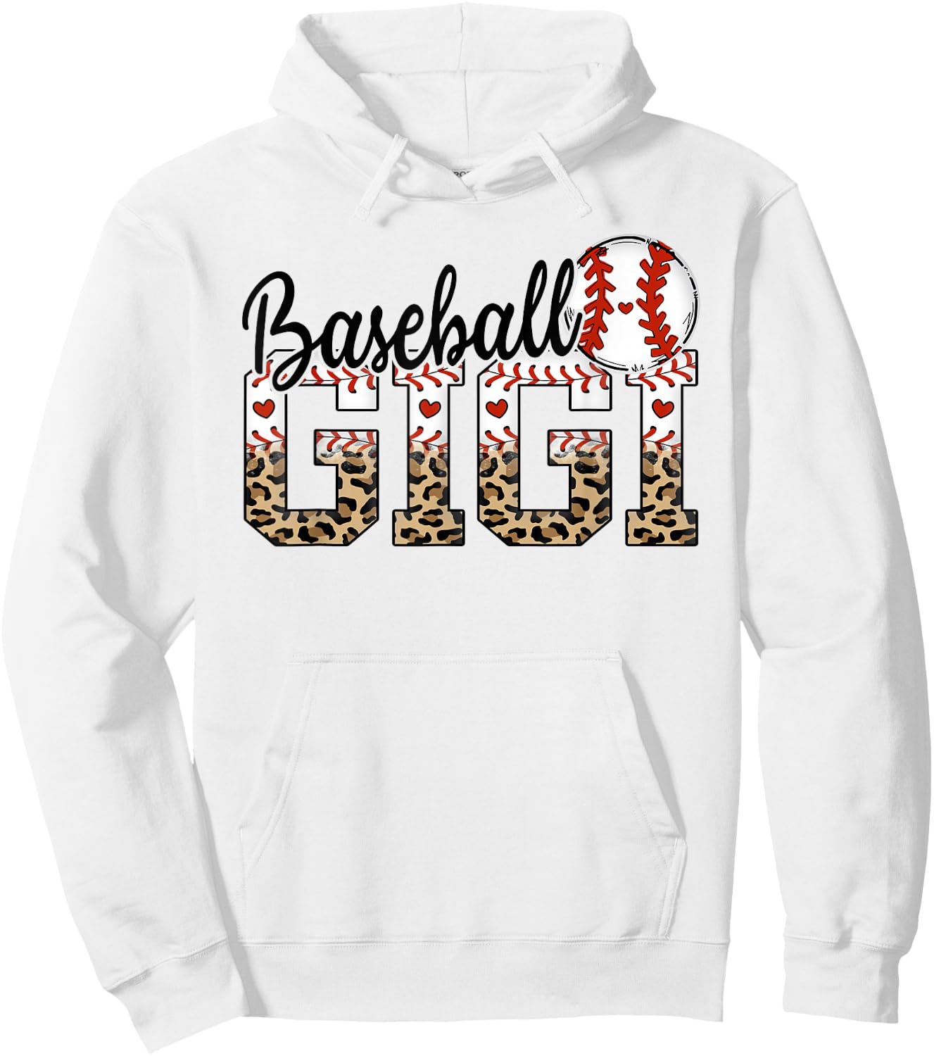 Baseball Gigi Women BallPark Gigi Baseball Mom Mother's Day Hoodie - Hoodie | White
