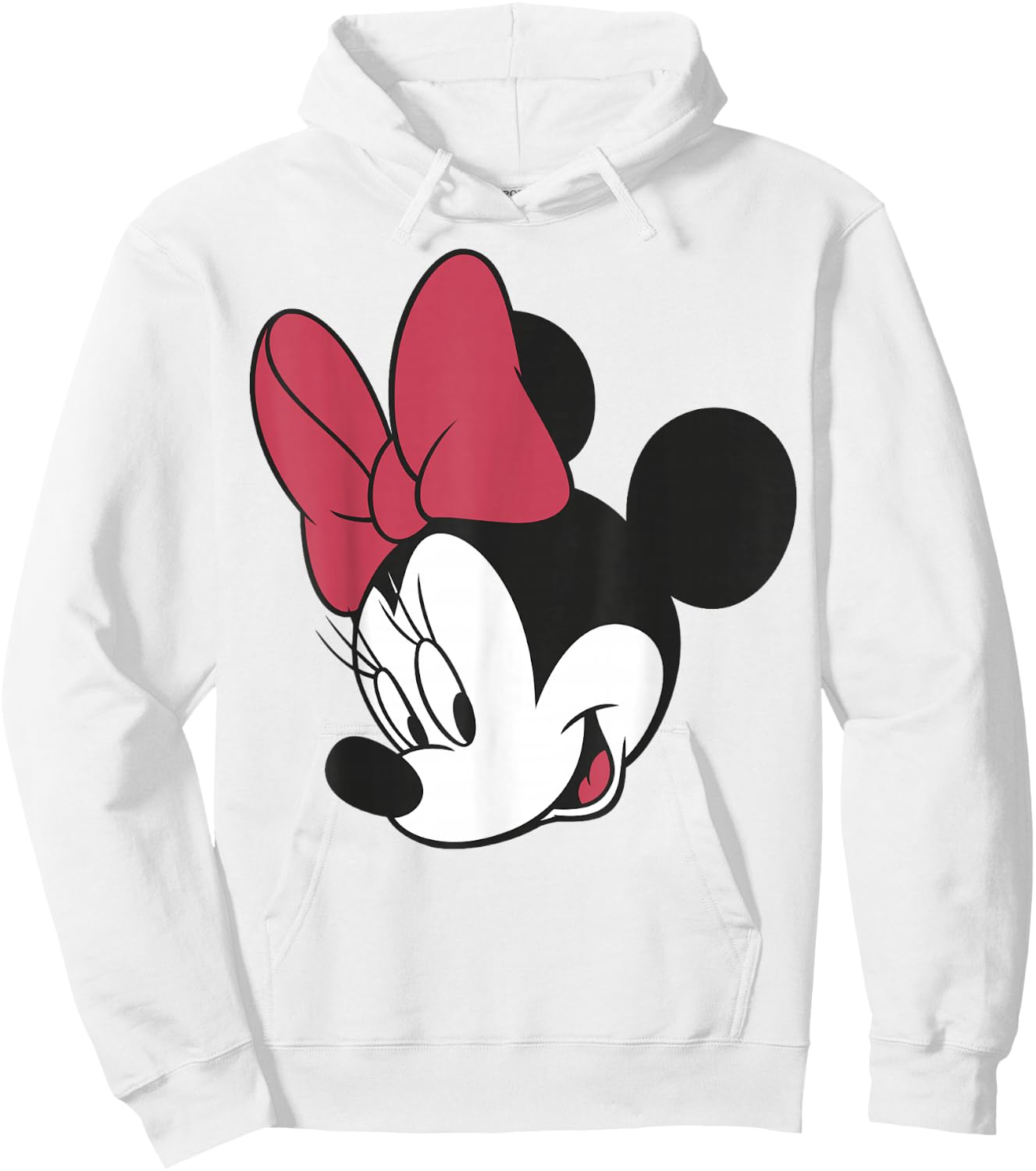 Disney Mickey And Friends Minnie Mouse Big Face Hoodie - Hoodie | White